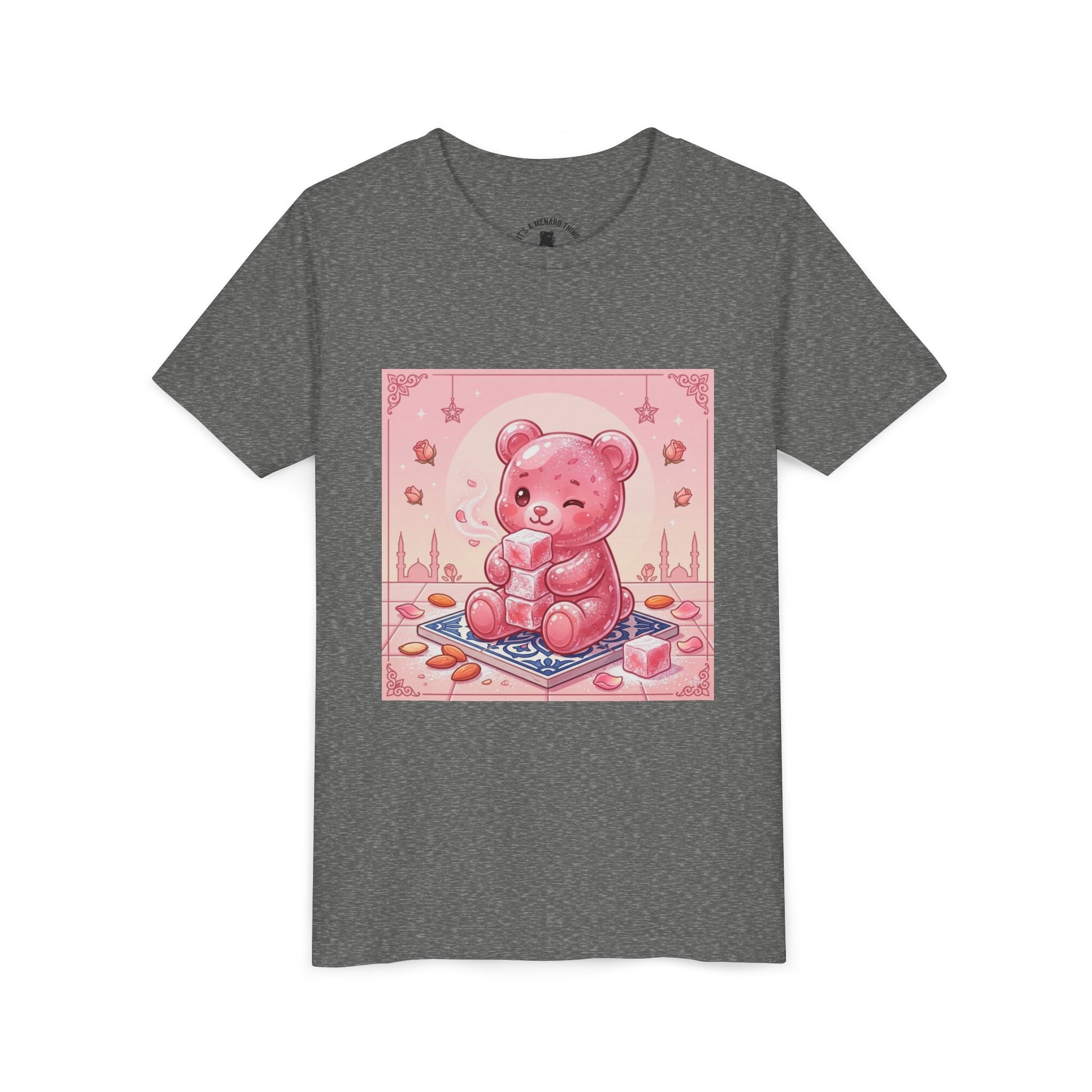 Turkish Delight Rose Water Gooey Gummy Bear- Illustration Youth T-Shirt
