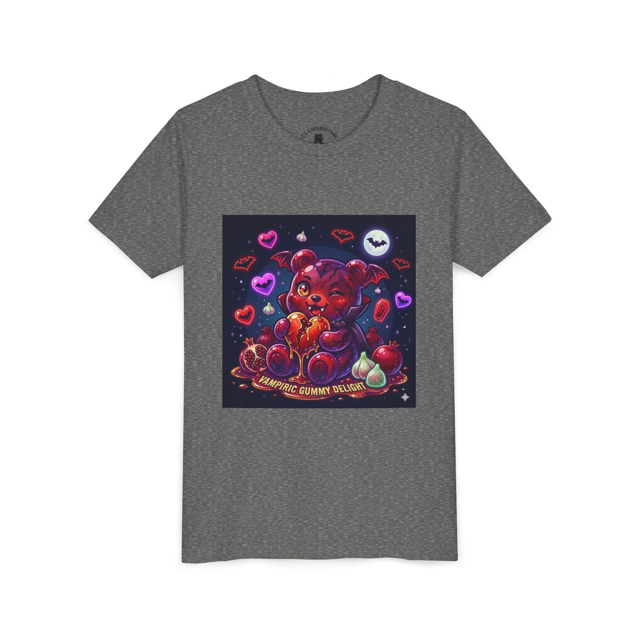 Halloween Vampire Gooey Gummy Bear - Cute Goth Heart Graphic Shirt