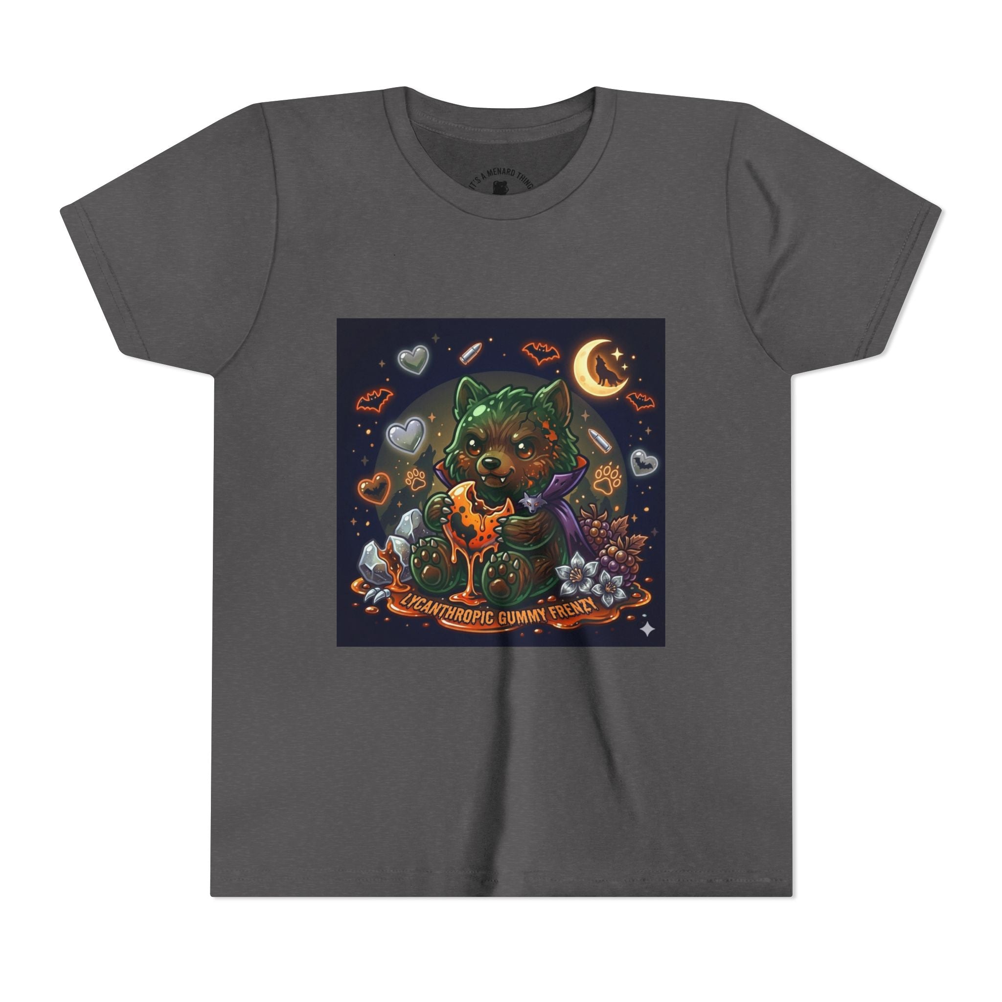 Halloween Werewolf Gooey Gummy Bear- Youth T-Shirt
