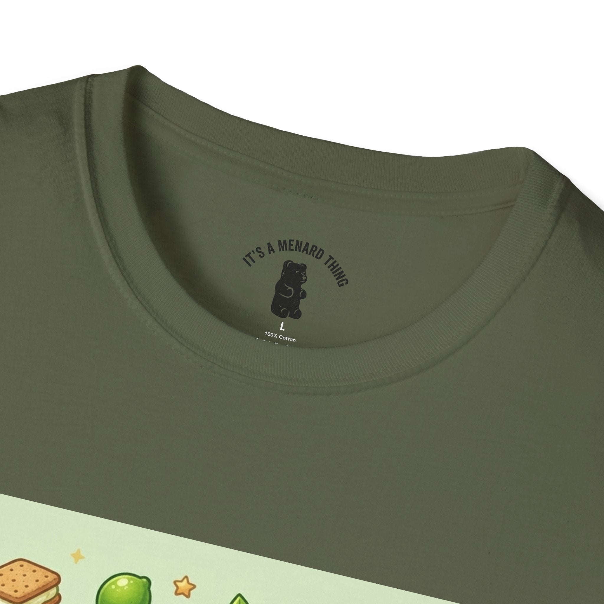 Keylime cream Pie, Exotic Gooey Gummy Bear — Kawaii Illustration T-Shirt
