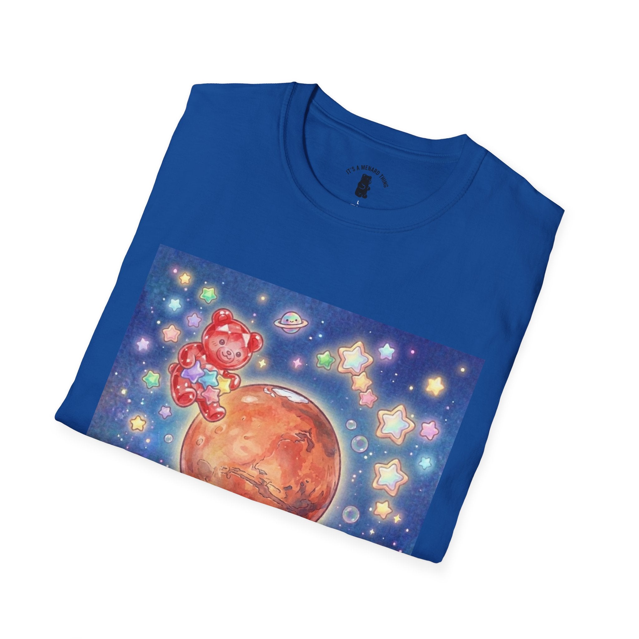 Think of Mars, Red Crystal Gooey Gummy Bear — Space Graphic T-Shirt