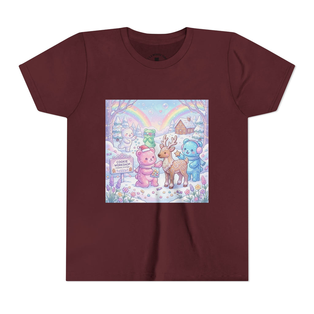 Gooey Gummies Feed Reindeer Graphic Youth Shirt