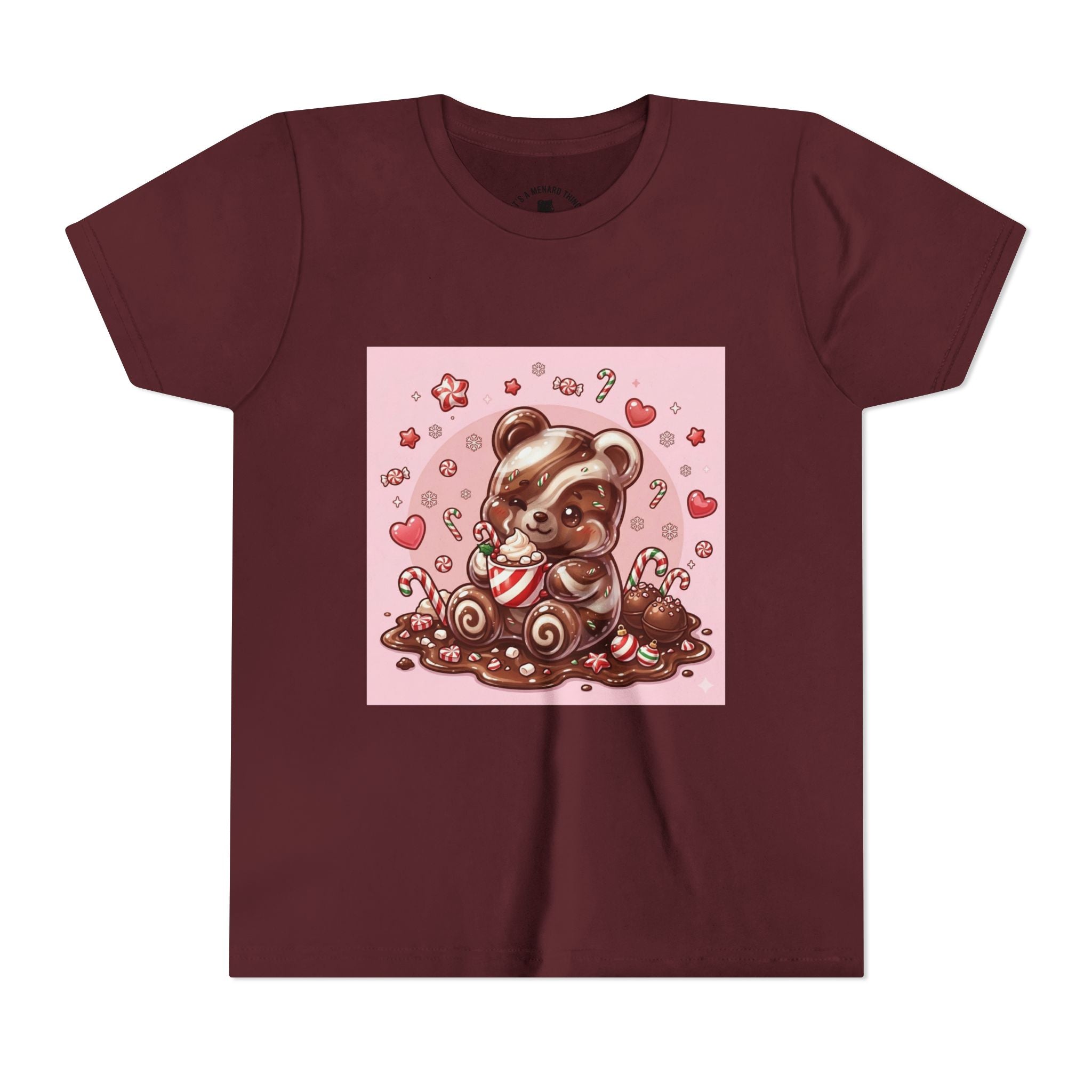 Cute Hot Chocolate Gooey Gummy Bear Holiday Kids Shirt