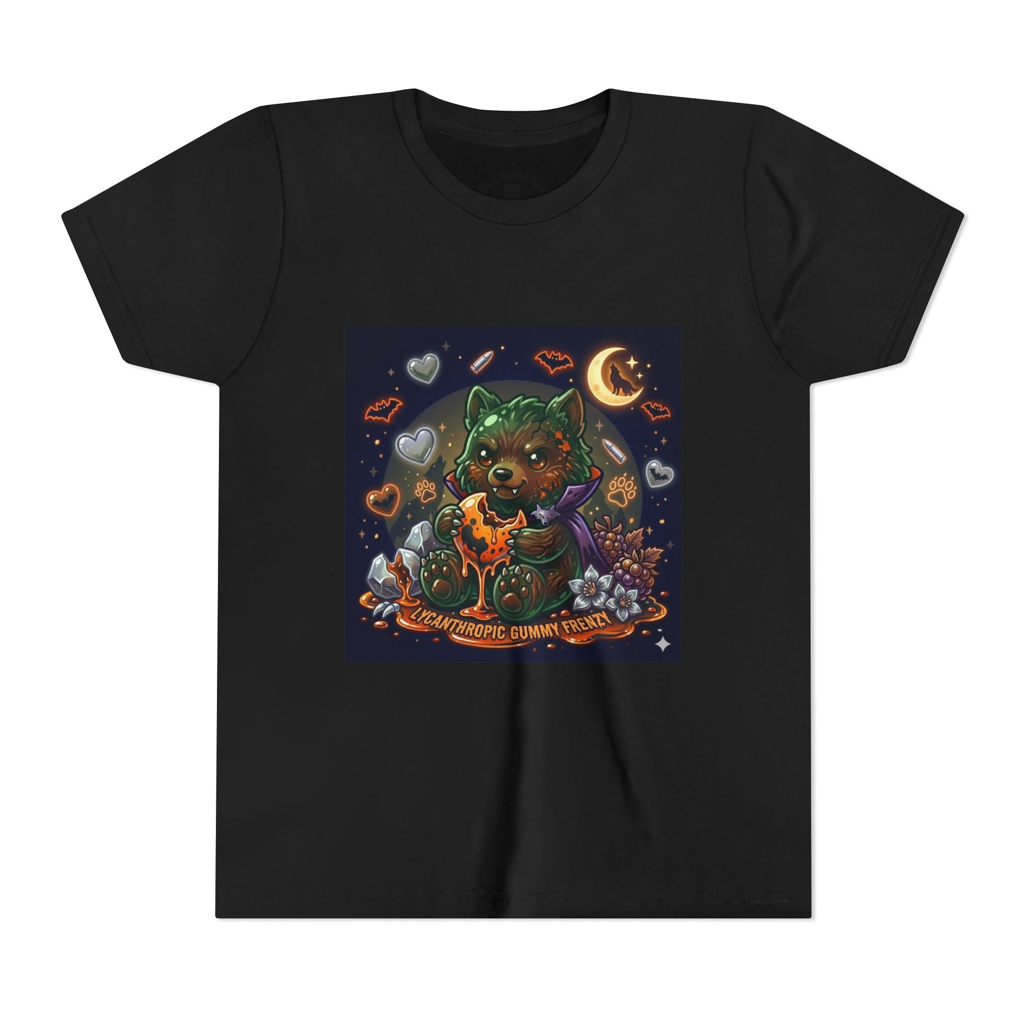 Halloween Werewolf Gooey Gummy Bear- Youth T-Shirt