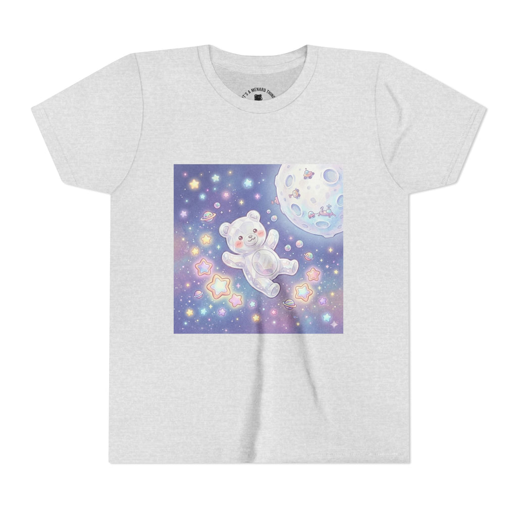 "Float Me to The Moon" Gooey White Crystal Gummy Bear Youth Tee