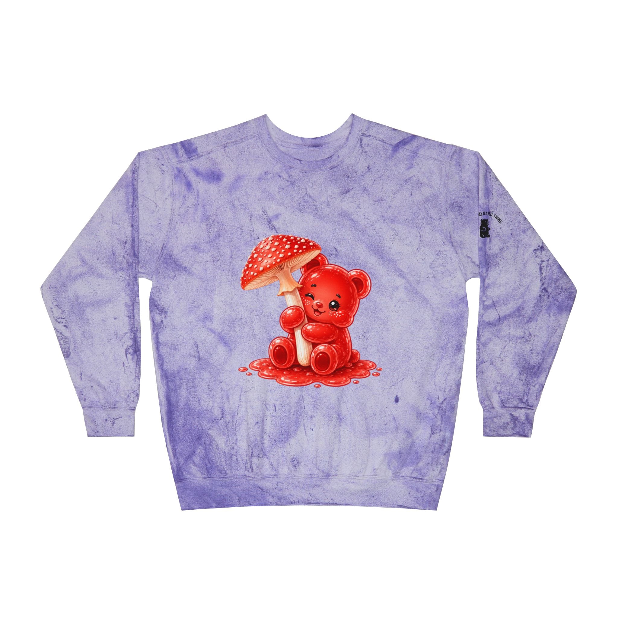 Speckled Special Red Mushroom, Gooey Gummy bear — Kawaii Graphic Sweatshirt