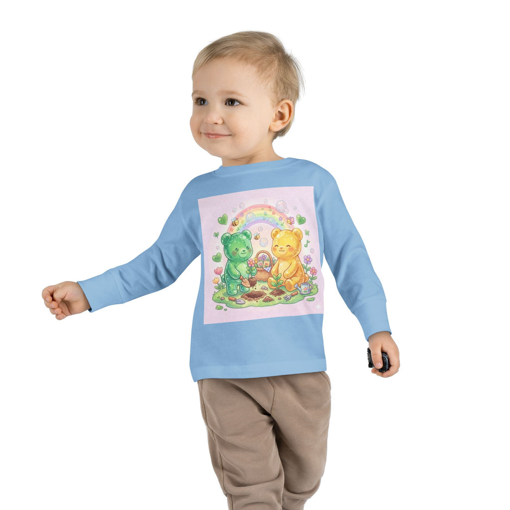 Let's Build a Garden, Oozy Bear Friends Gummy Duo- Graphic Long Sleeve Shirt