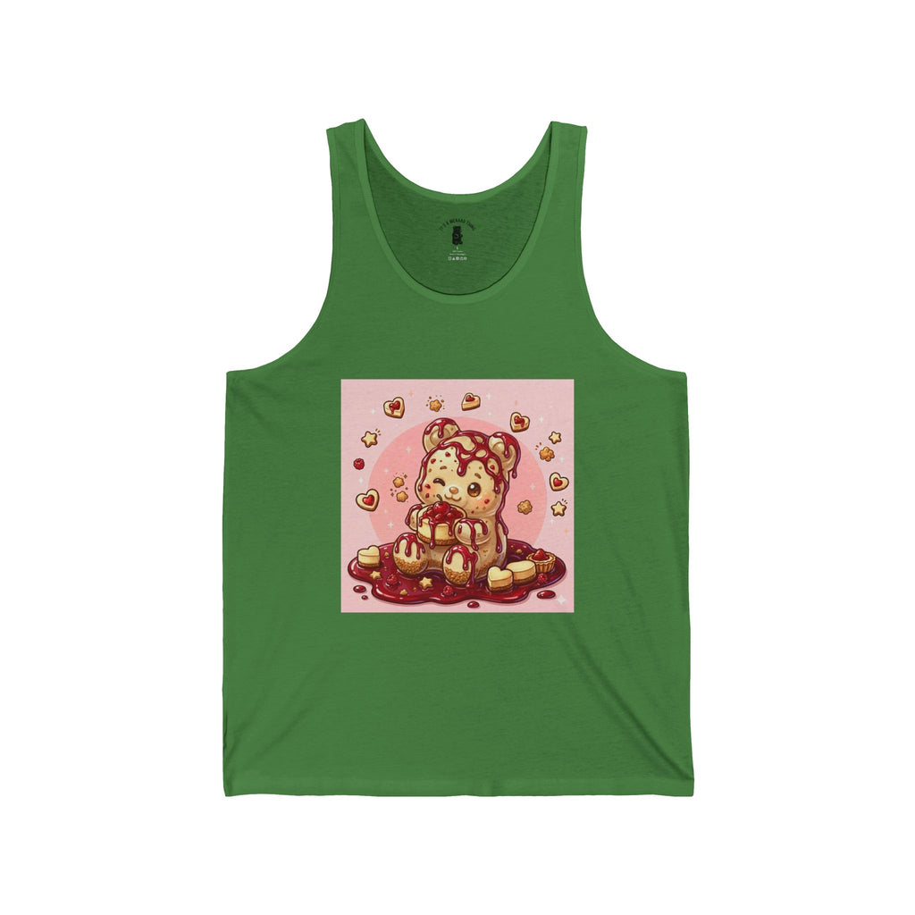 Surprise Me, Raspberry Cheese Cake Gooey Gummy Bear — Cute Graphic Tank Top