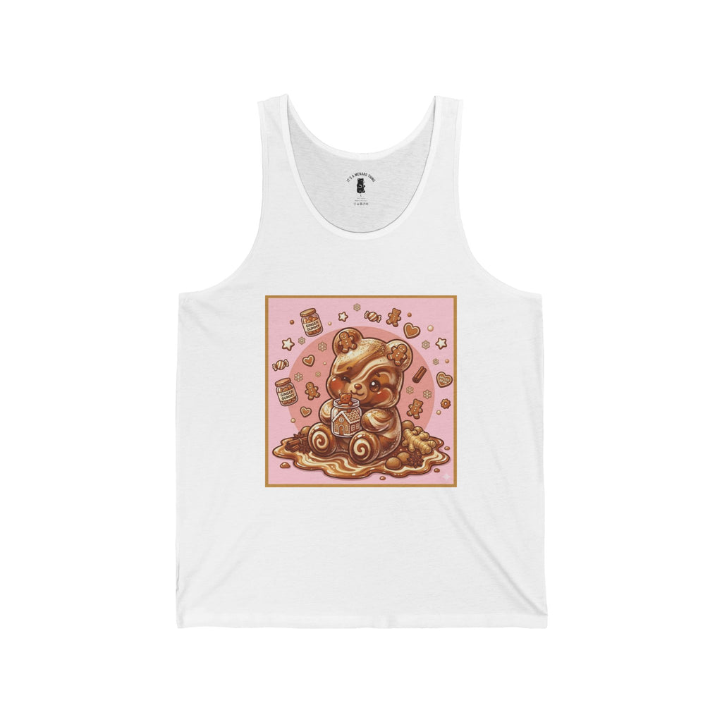 Gingerbread Frosted Cookie, Gooey Gummy Bear — Kawaii Graphic Tank Top