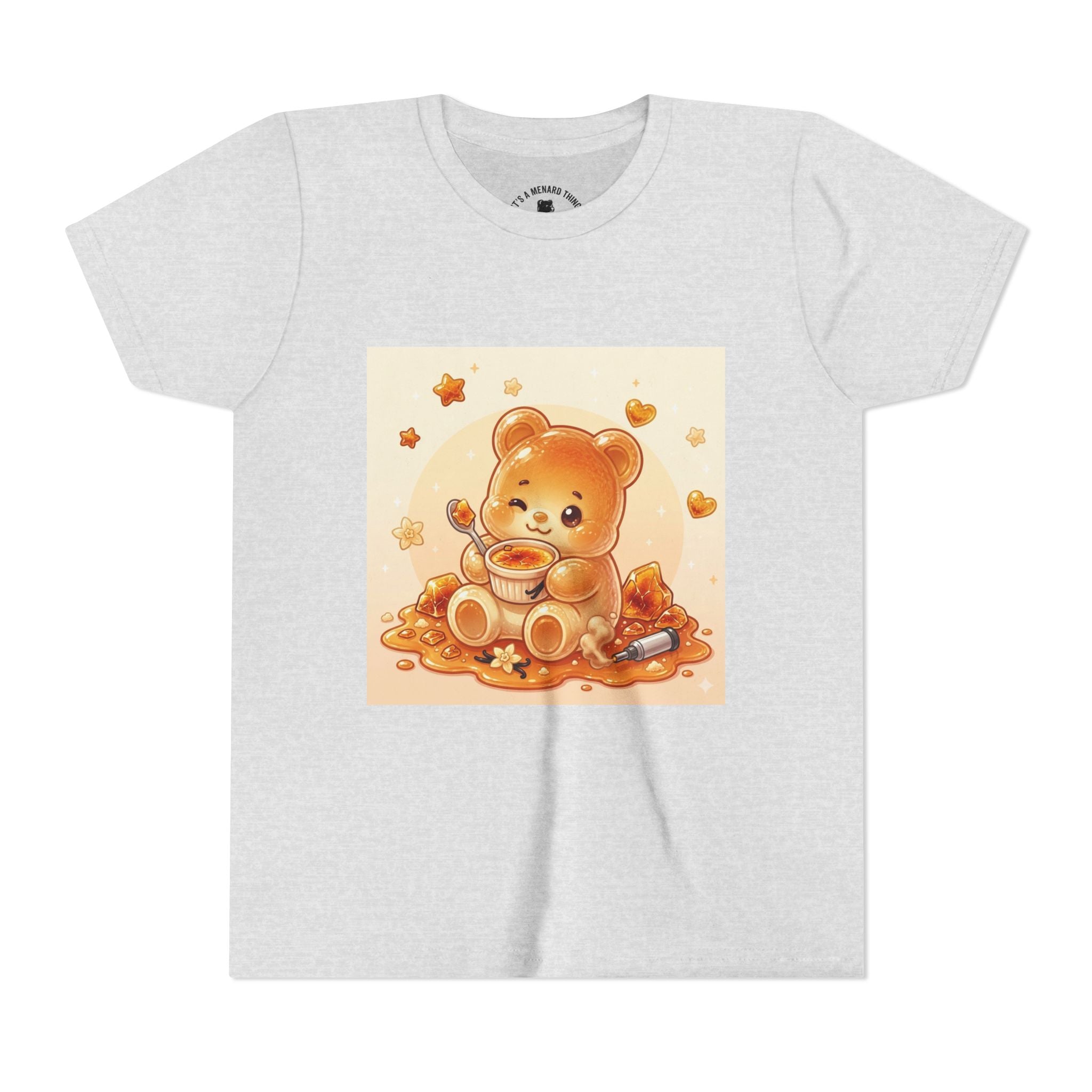 Cream Brulé Crunch Gooey Gummy Bear Graphic Youth Shirt