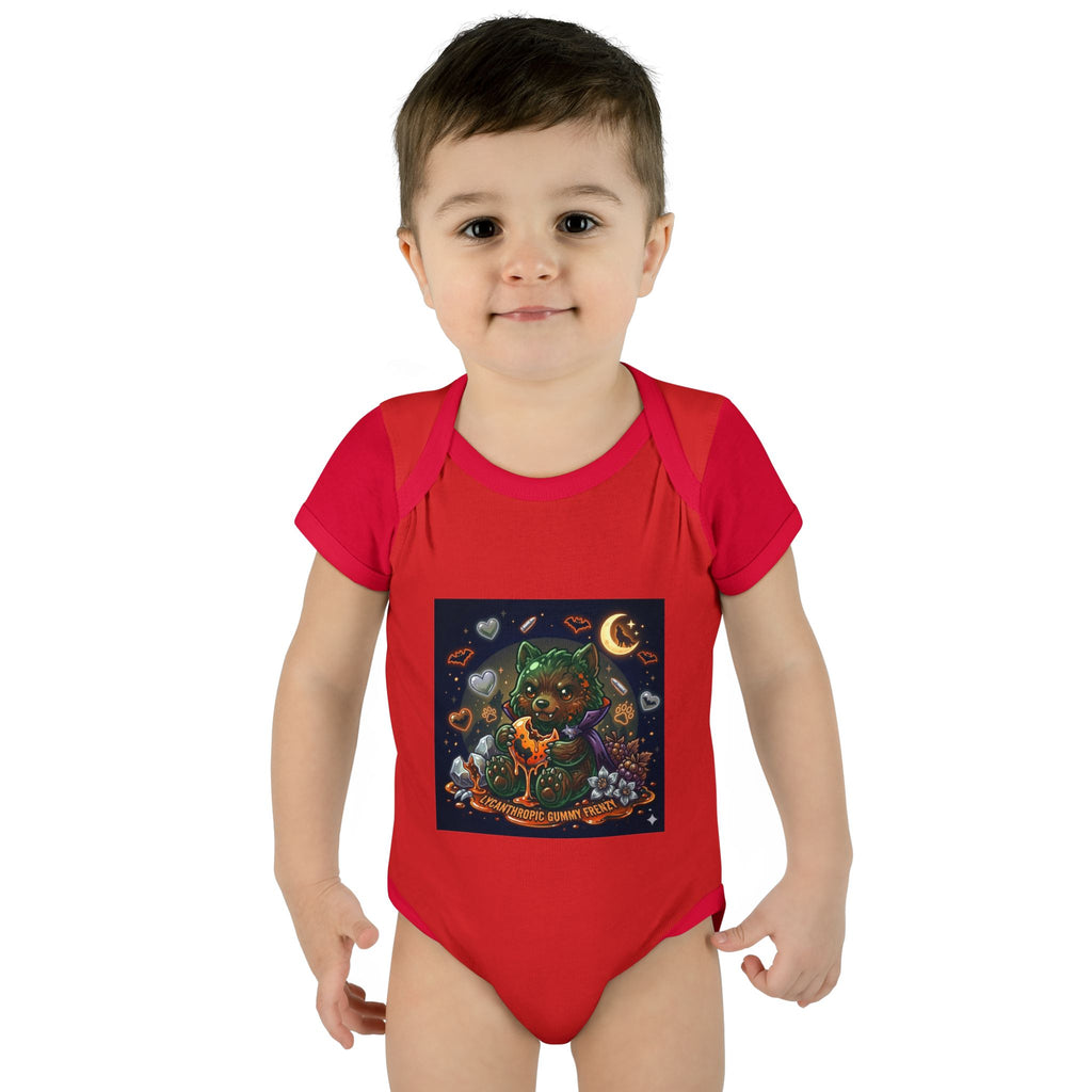 Baby Bodysuit — Cute Halloween Werewolf Gooey Bear