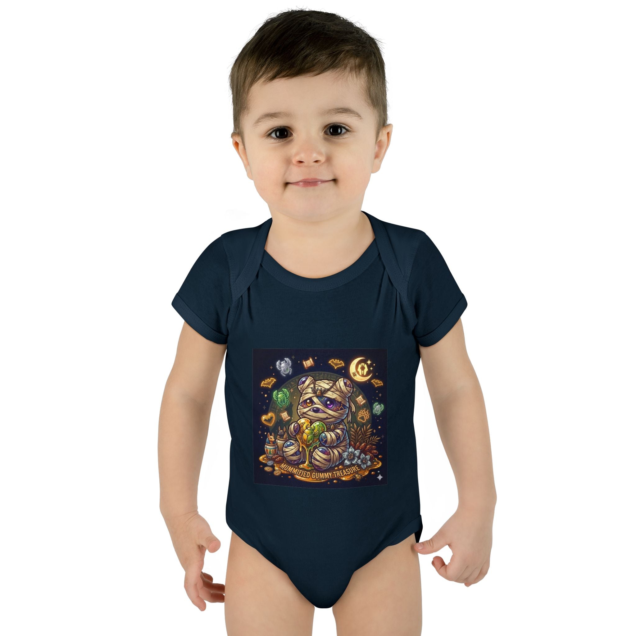 Infant Bodysuit - Cute Gooey Mummy Bear Halloween