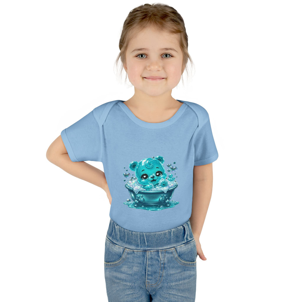 Adorable Bubble Bath Oozy Baby Gummy Bear Cutie Addition- Graphic Onesie