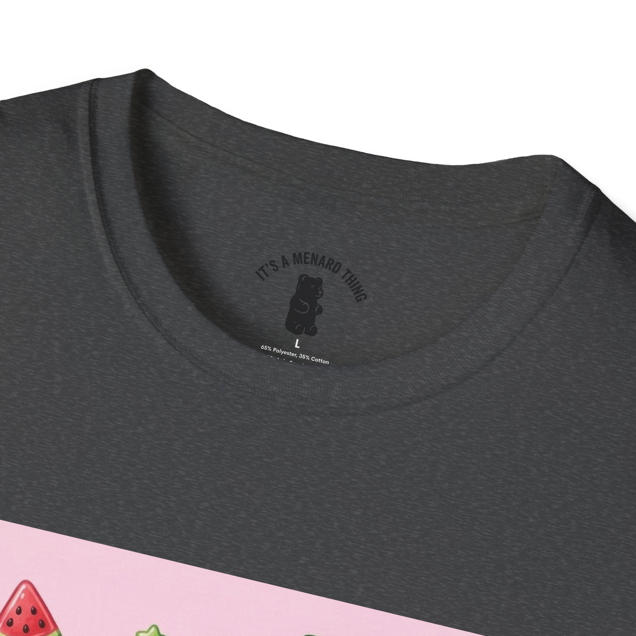 Watermelon Lollipop Gooey Gummy Bear T-Shirt — Kawaii Fruit Graphic Tee
