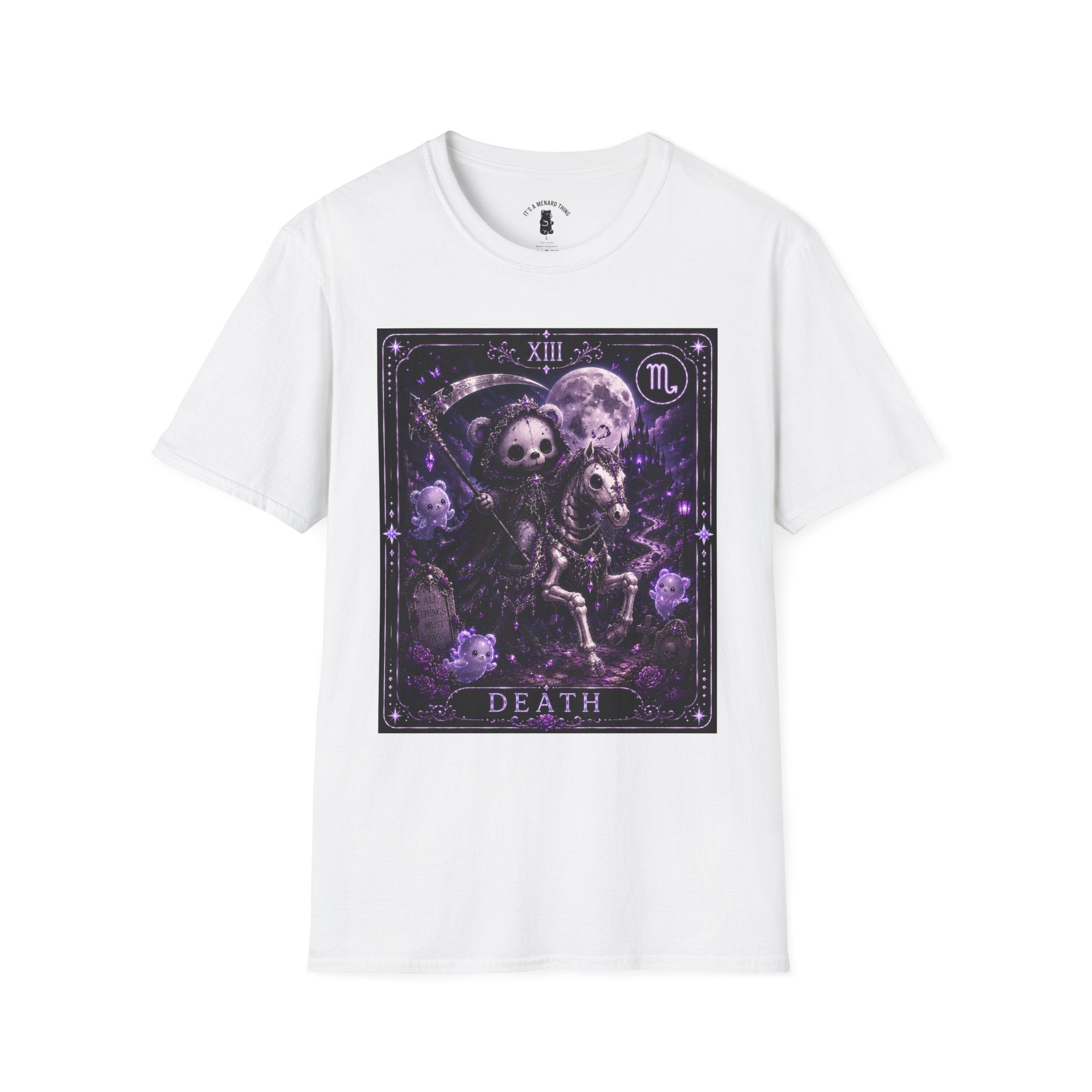 Death Tarot Gothic Skeleton Oozy Bear Special Addition- Graphic Shirt