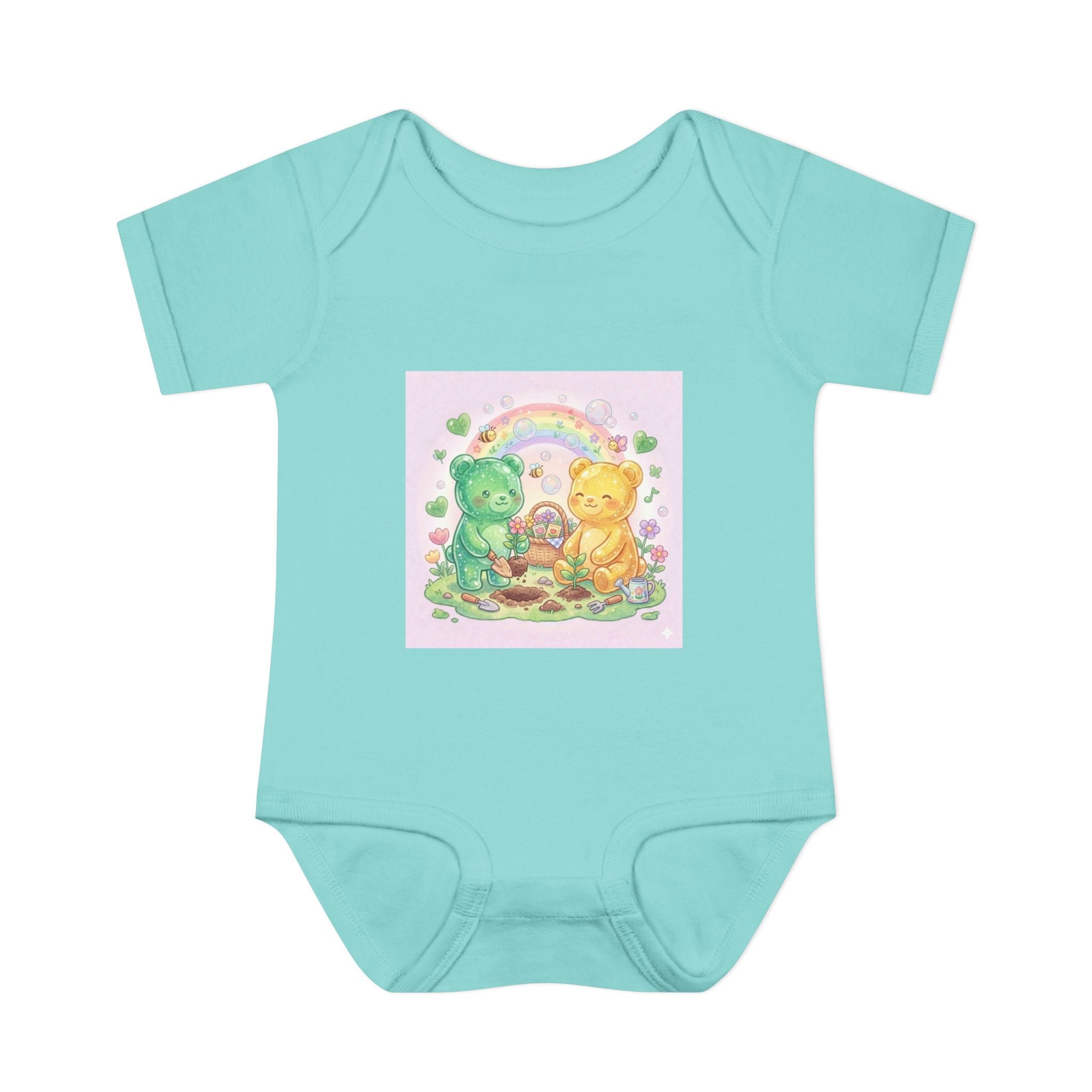 Infant Bodysuit — Gooey Gummy Bears Gardening Baby Onesie