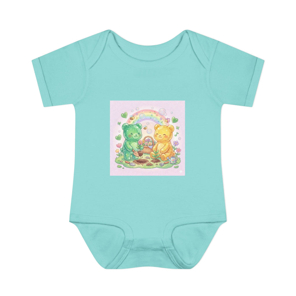 Copy of Infant Bodysuit — Oozy Gummy Bears Gardening Baby Onesie