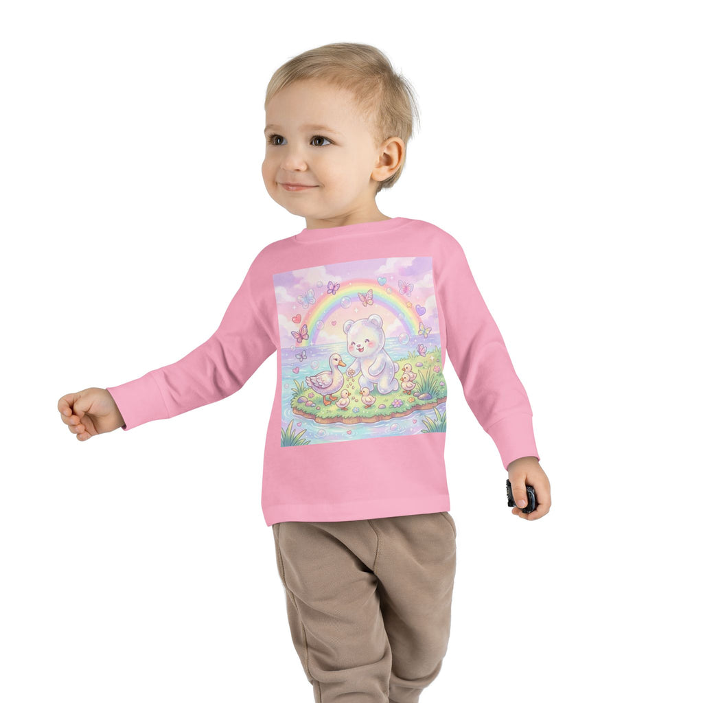 Feeding The Ducks at The Park, Oozy Bear Gummy Friend- Graphic Long Sleeve Shirt