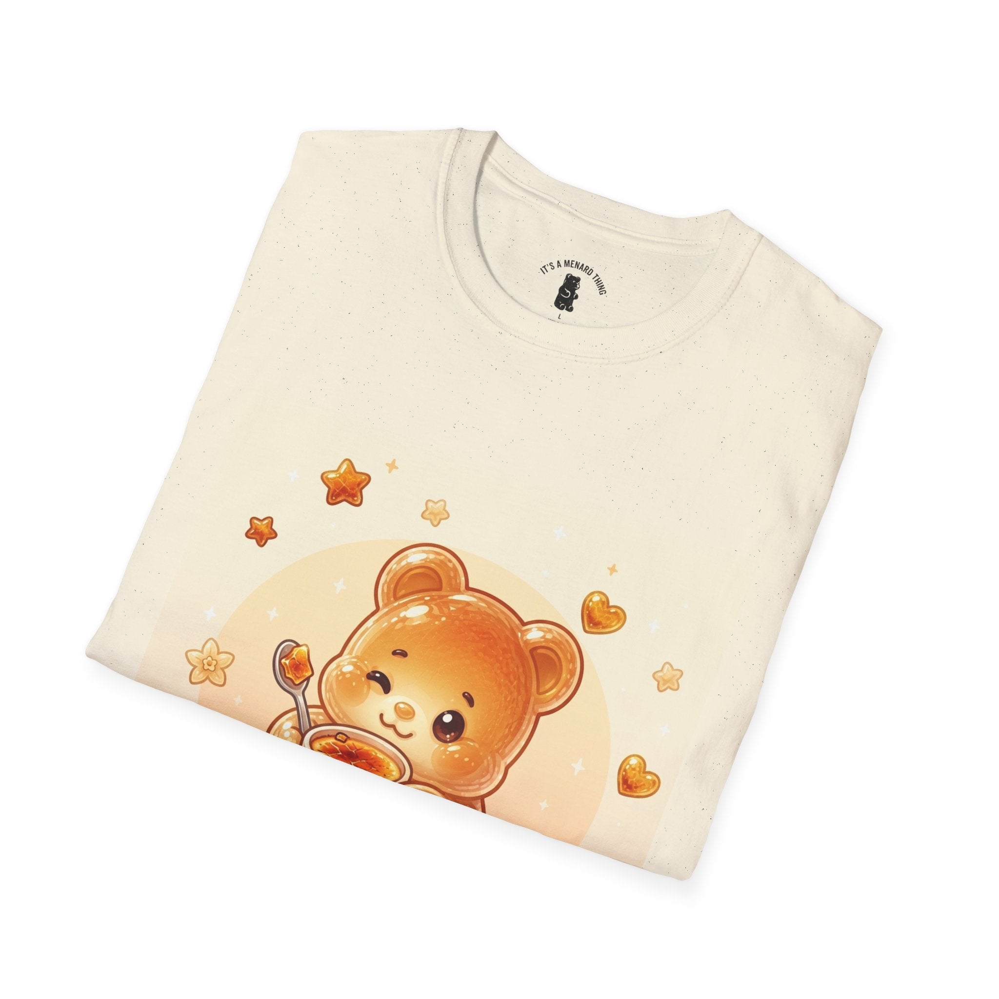 Cream Brulé Cutie, Gooey Gummy Bear – Adorable Graphic Tee