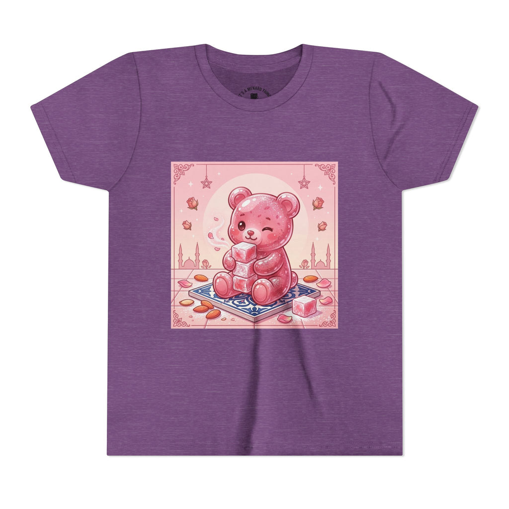 Turkish Delight Rose Water Gooey Gummy Bear- Illustration Youth T-Shirt