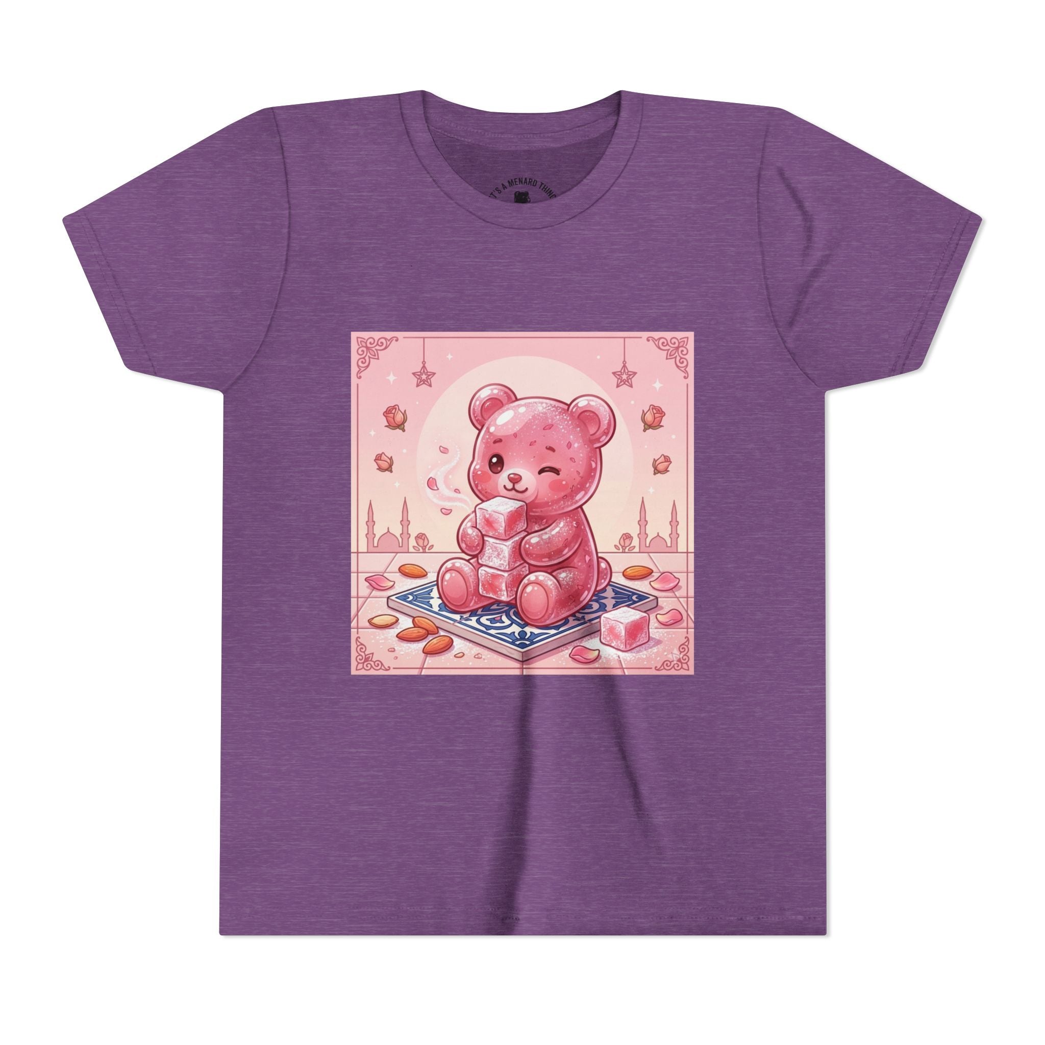 Turkish Delight Rose Water Gooey Gummy Bear- Illustration Youth T-Shirt