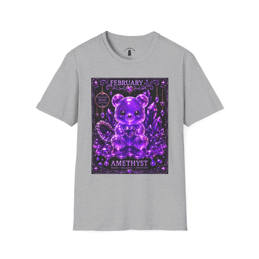 February, Amethyst Birthstone Oozy Bear Friend Special Addition- Graphic