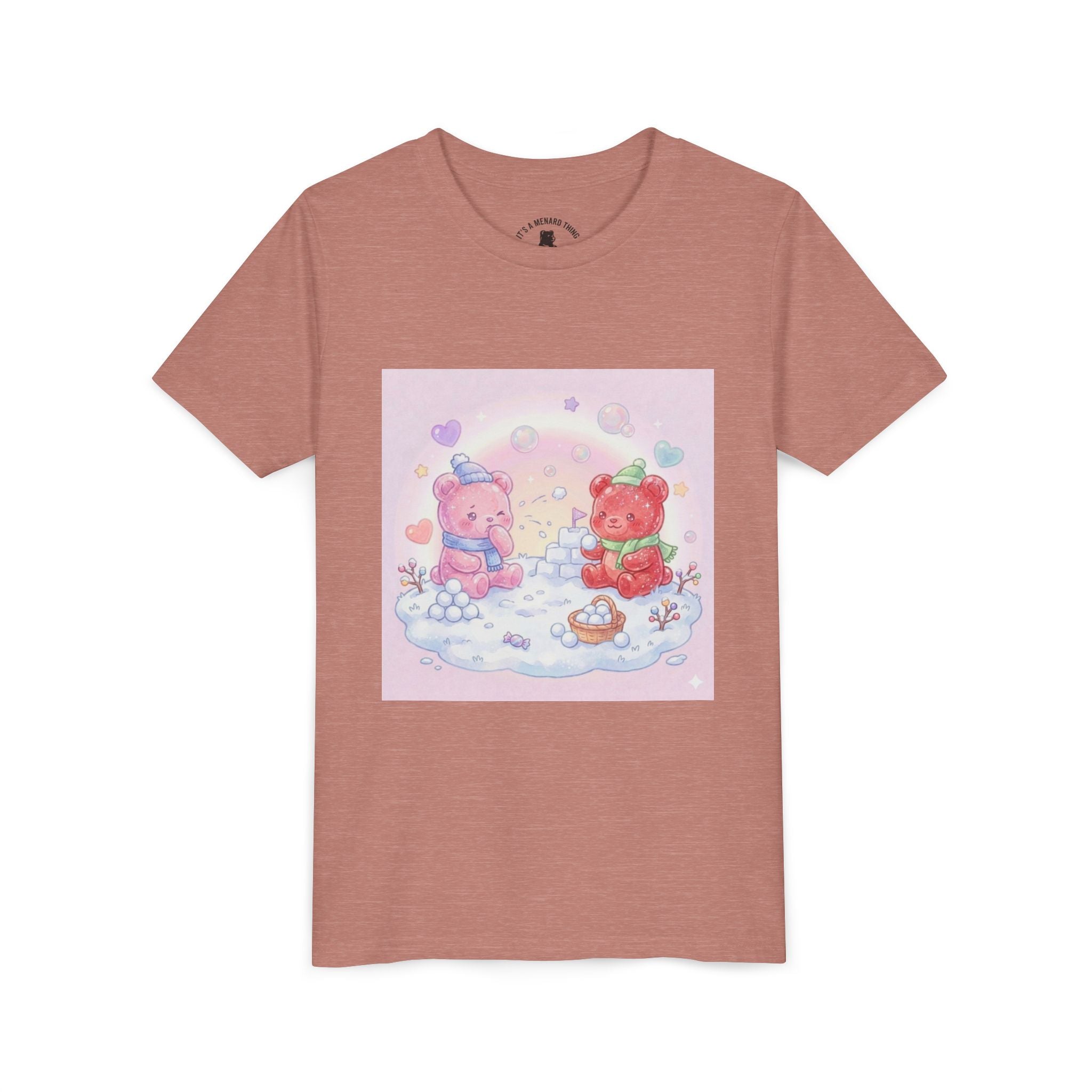 Duo Gooey Gummy Bear Snowball game T-Shirt