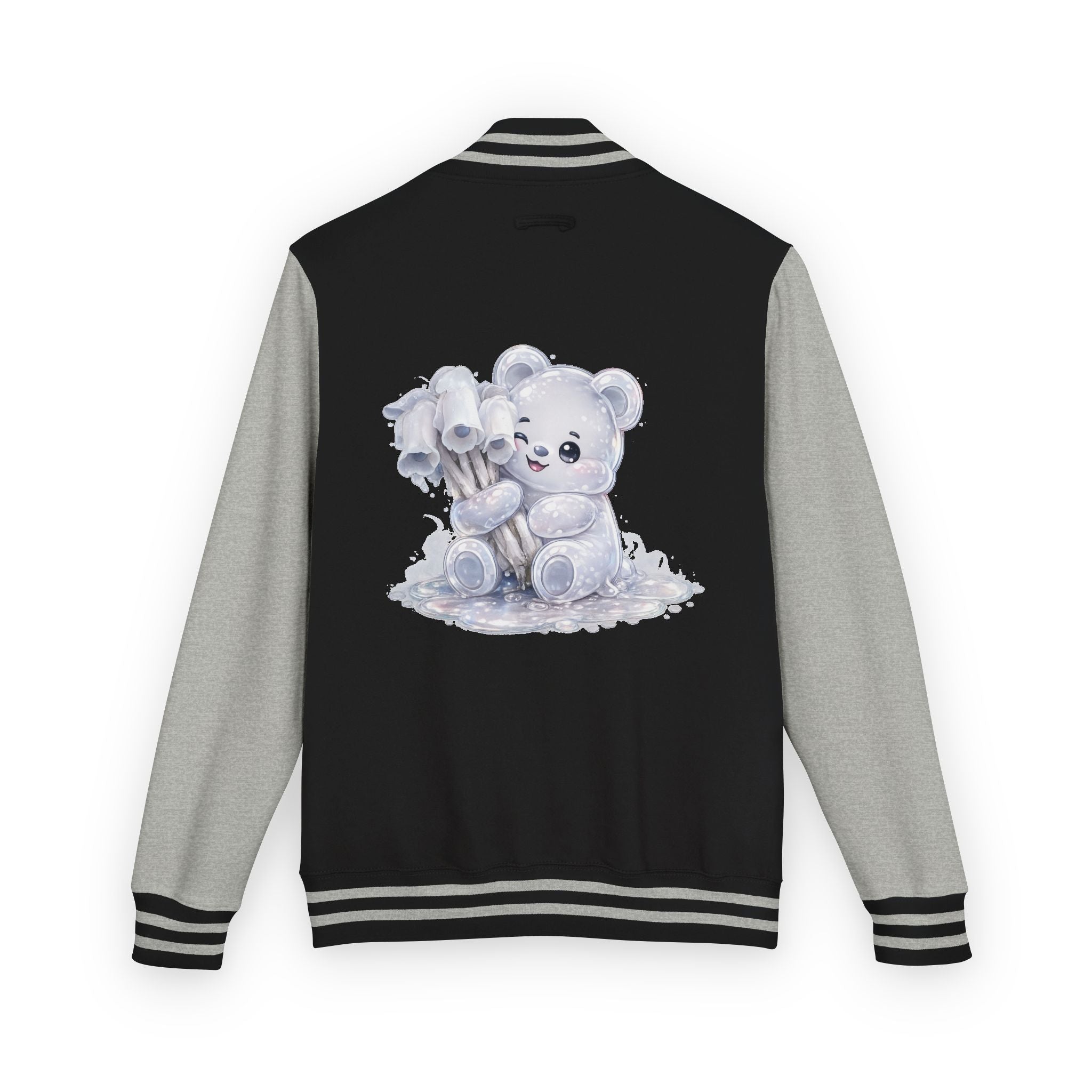 White Ghost Pipe Custer, Oozy Bears Mushroom Special- Letterman Graphic Jacket