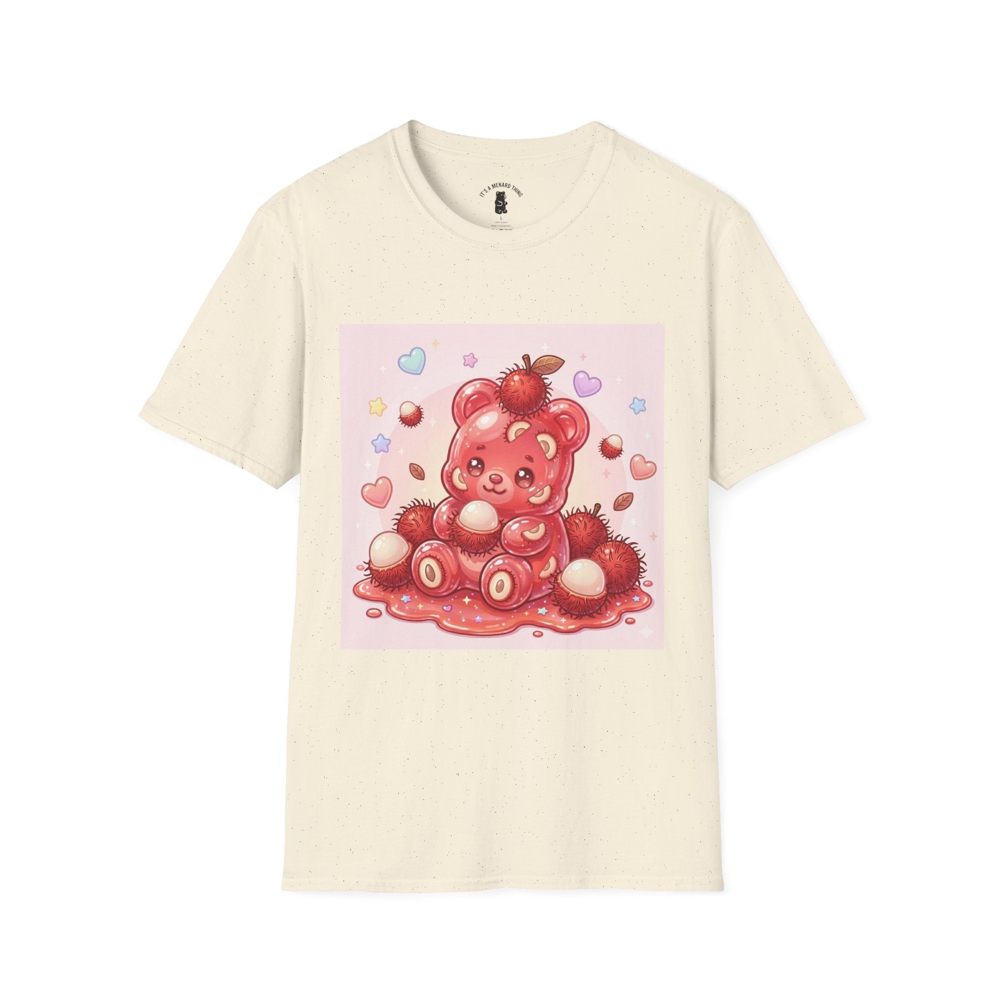 Frech Lychee Fruit, Yummy Oozy Gummy Bear Friend— Kawaii Graphic Shirt