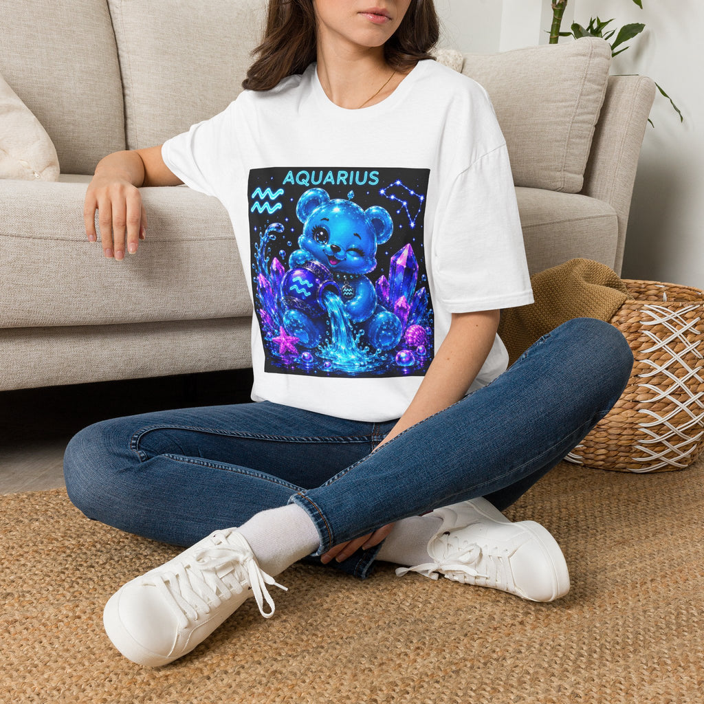 Aquarius Zodiac Astrology Oozy Bear Friend Special Addition- Graphic Shirt