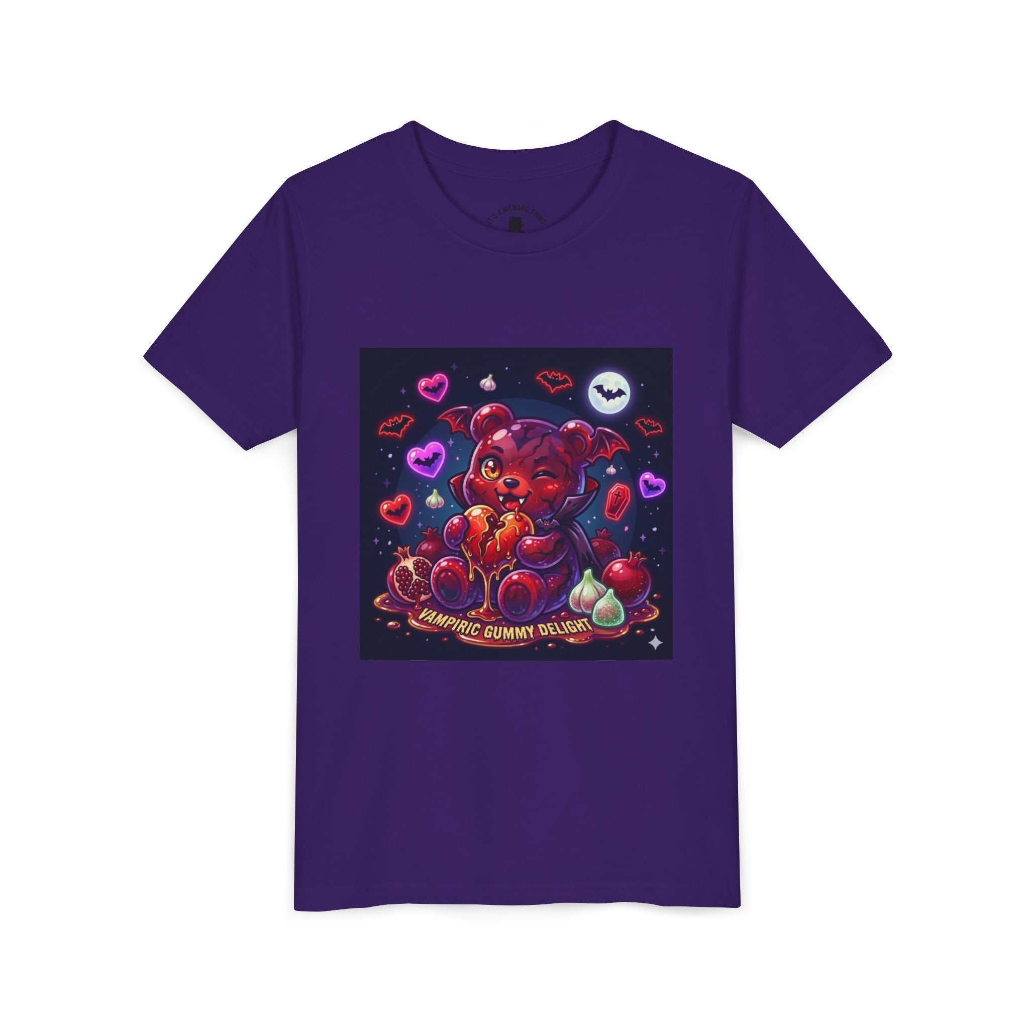 Halloween Vampire Gooey Gummy Bear - Cute Goth Heart Graphic Shirt