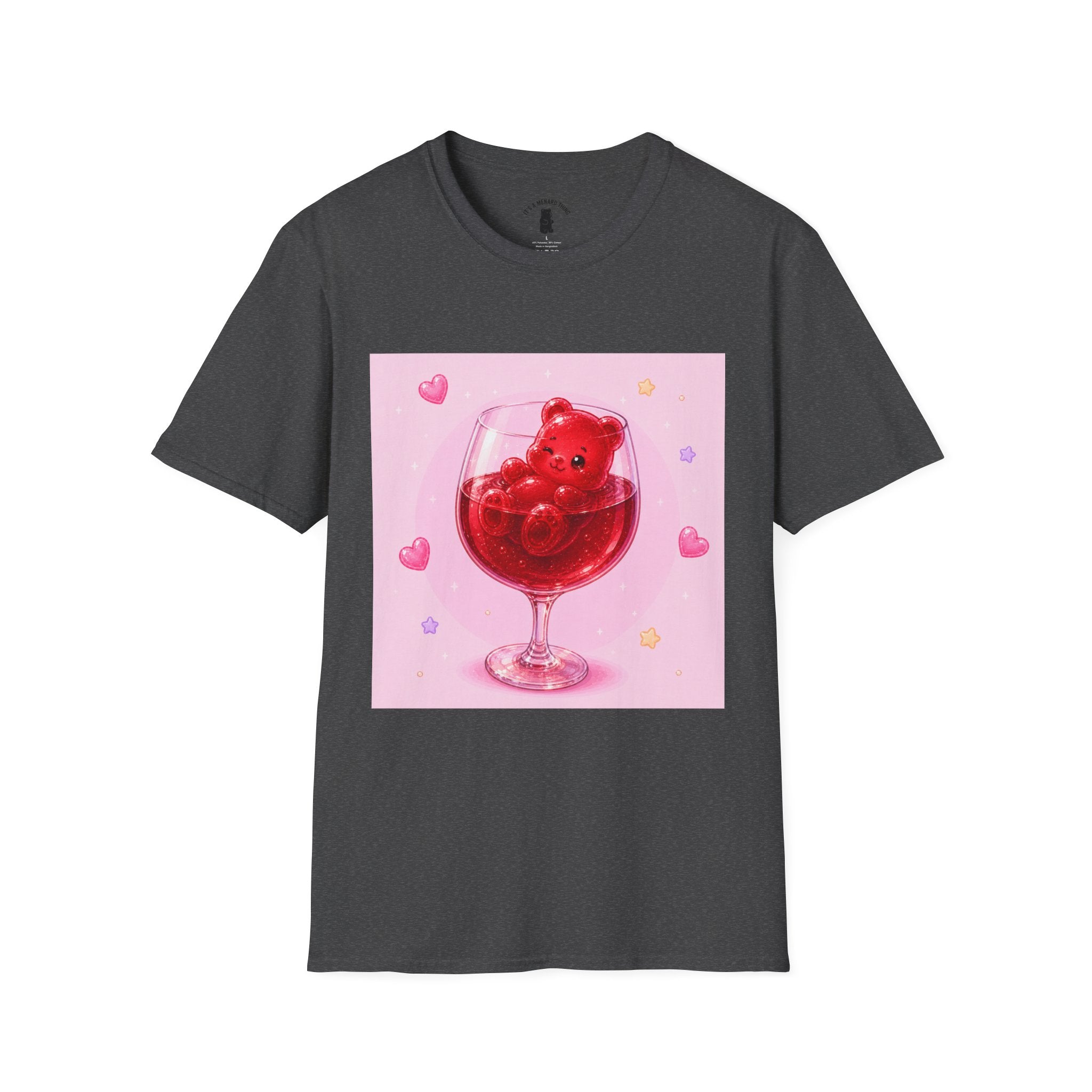 Red Wine Float, Ruby red Boozy Gooey Gummy Bear- Kawaii Graphic T-Shirt