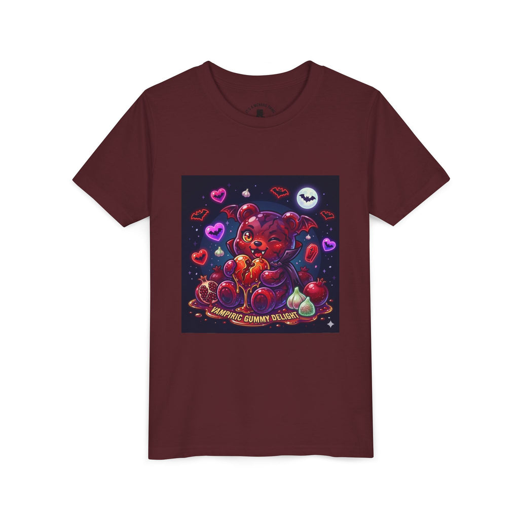 Halloween Vampire Gooey Gummy Bear - Cute Goth Heart Graphic Shirt