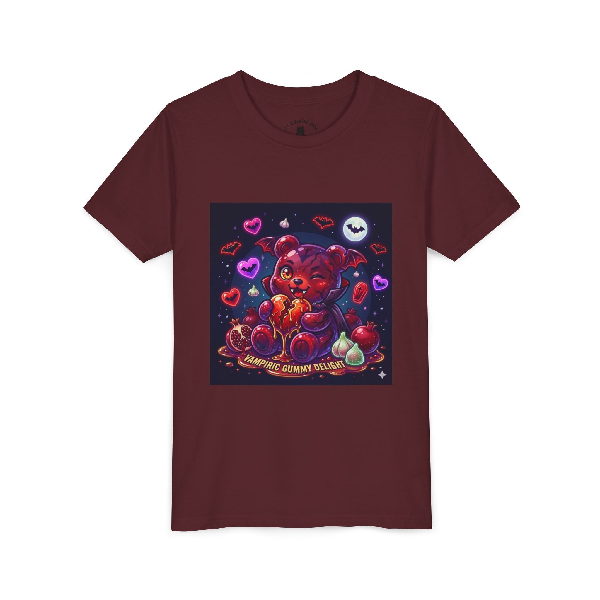 Halloween Vampire Gooey Gummy Bear - Cute Goth Heart Graphic Shirt