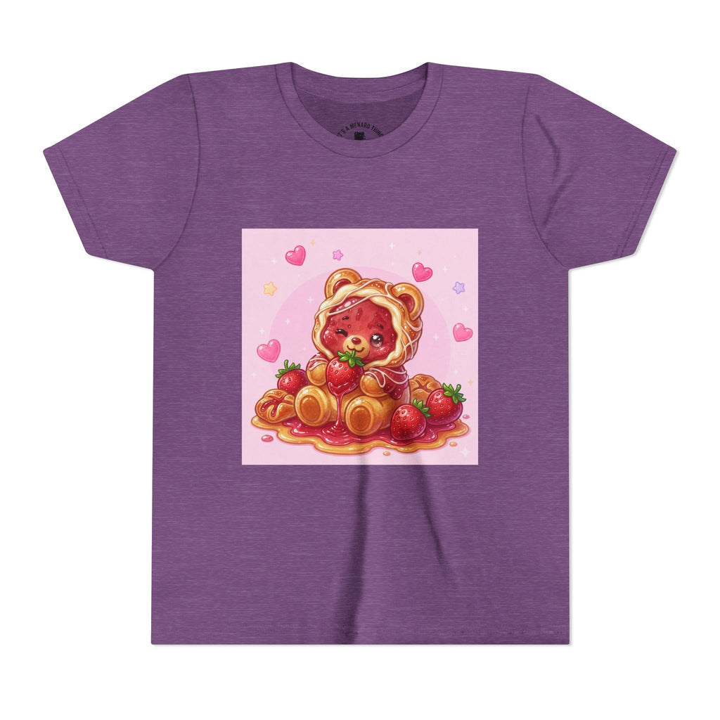 Strawberry Danish Gooey Gummy Bear Graphic Kids T‑Shirt