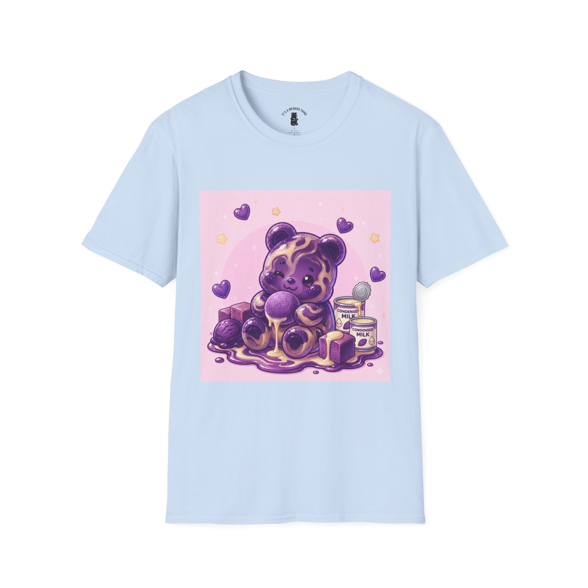 Ube & Condensed Milke Purple Gooey Gummy Bear — Kawaii Graphic Tee