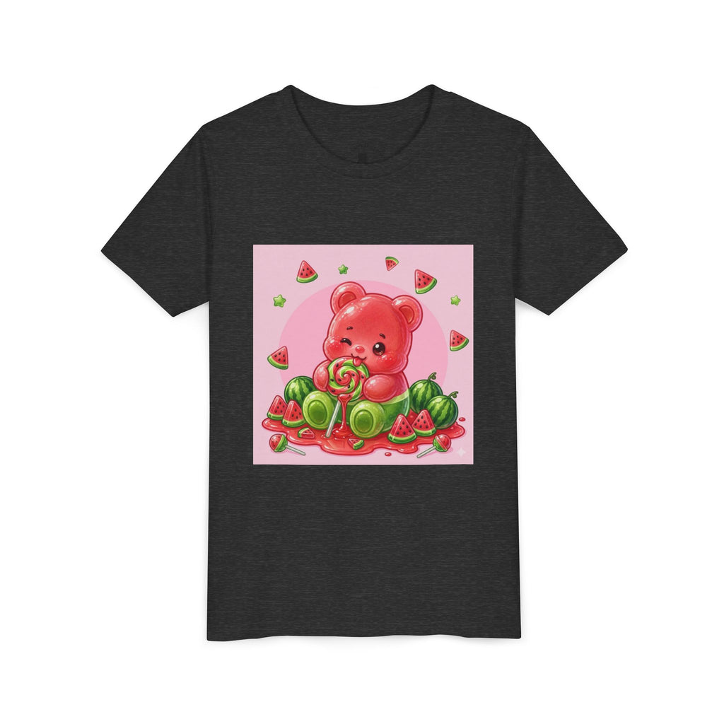 Watermelon Swirl Lollipop Gooey Gummy Bear- Youth Shirt
