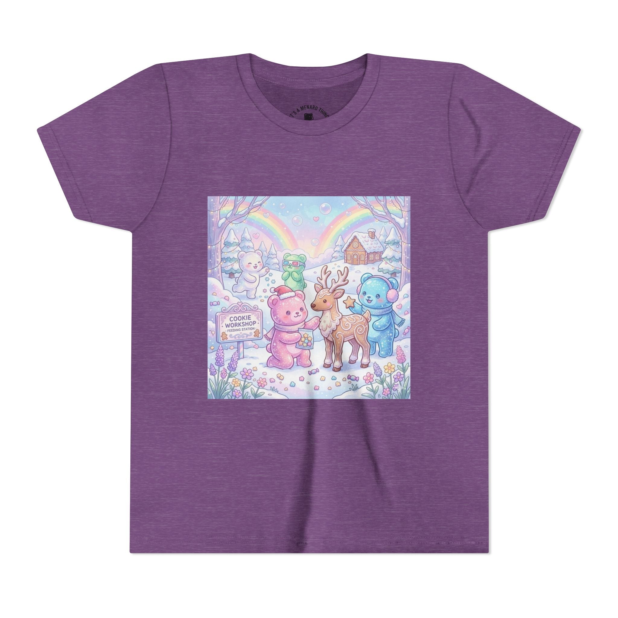 Gooey Gummies Feed Reindeer Graphic Youth Shirt