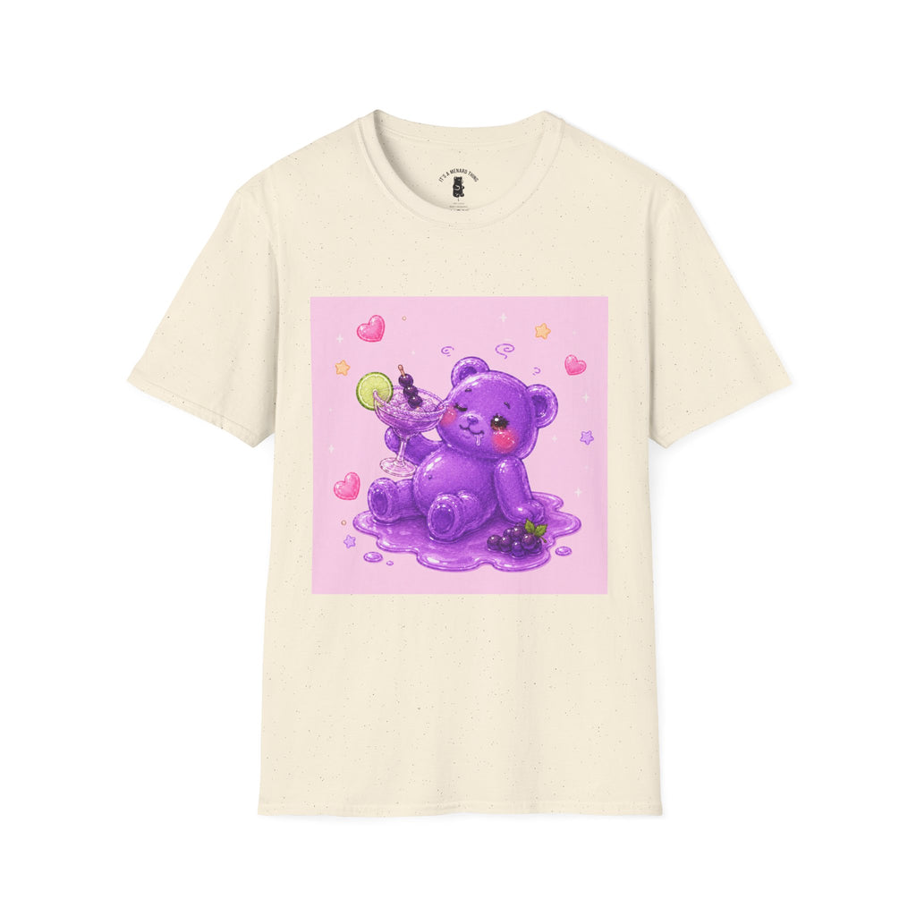 Special Wine to Dine, Purple Oozy Boozy Gummy Drinking Pal- Kawaii Graphic Shirt