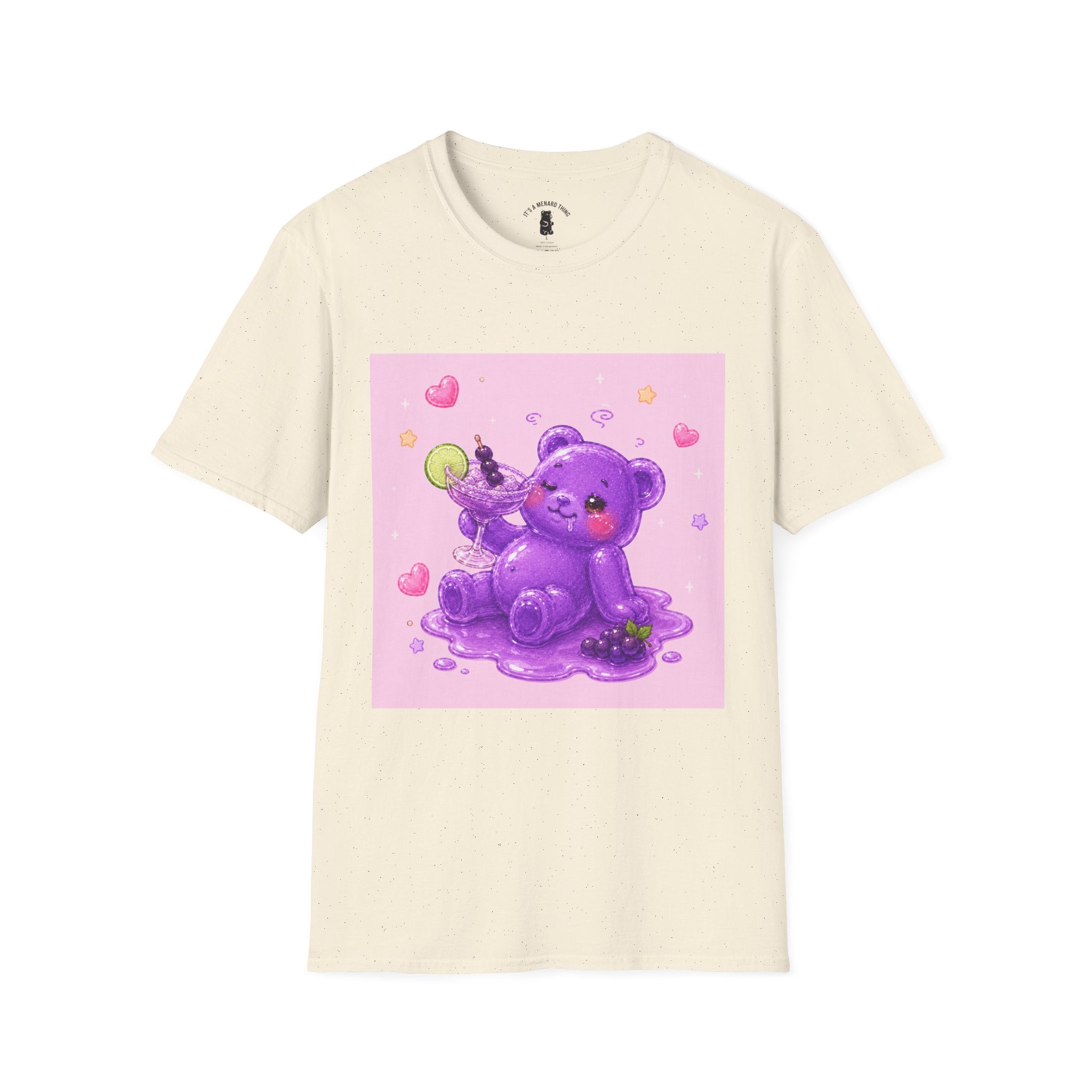 Special Wine to Dine, Purple Oozy Boozy Gummy Drinking Pal- Kawaii Graphic Shirt