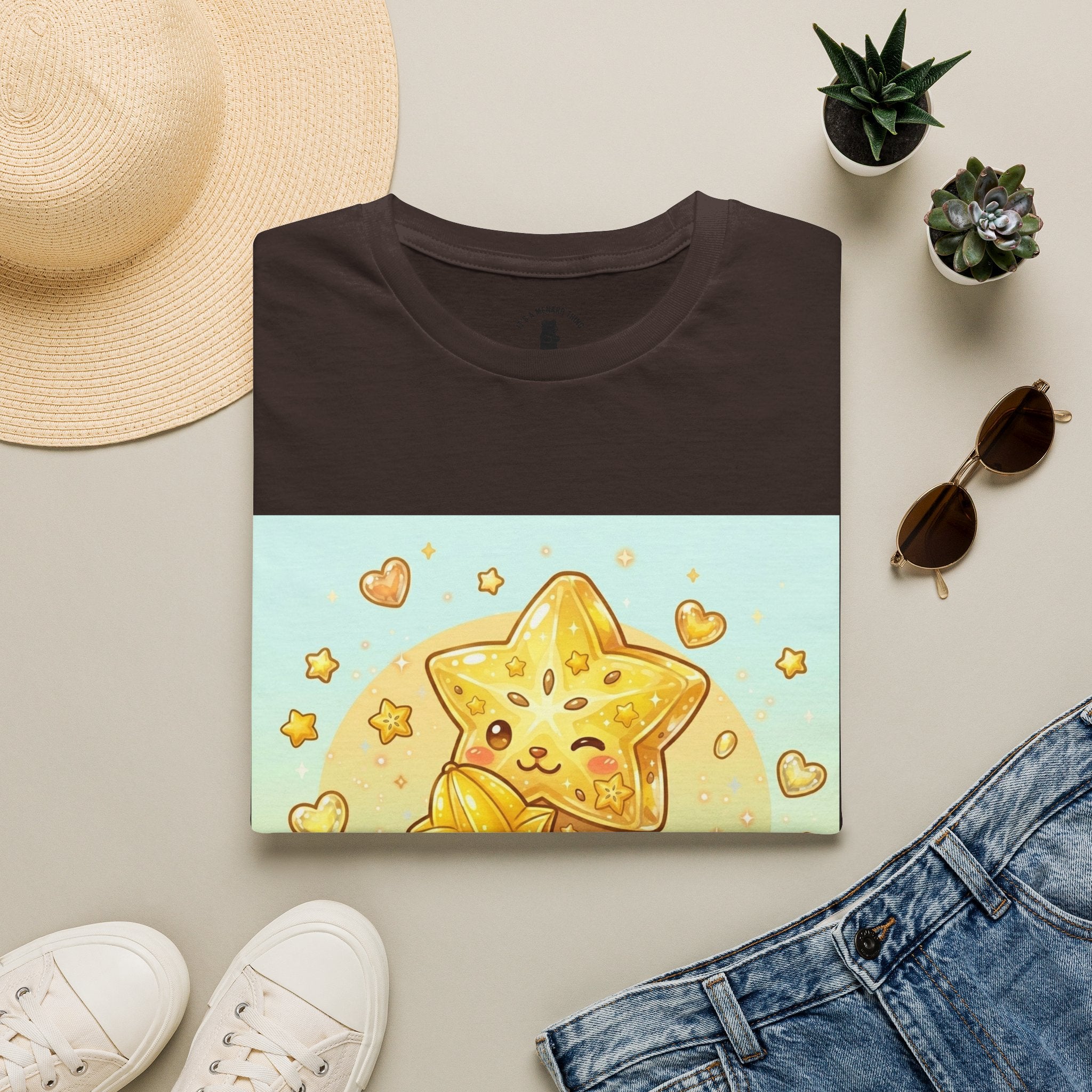 Star Fruit Special Exotic Fruit Oozy Bear Gummy Friend- Kawaii Graphic Shirt