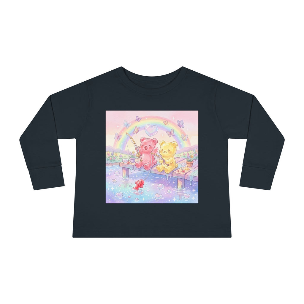 Going Fishing, Oozy Bear Duo Friends- Graphic Long Sleeve Shirt