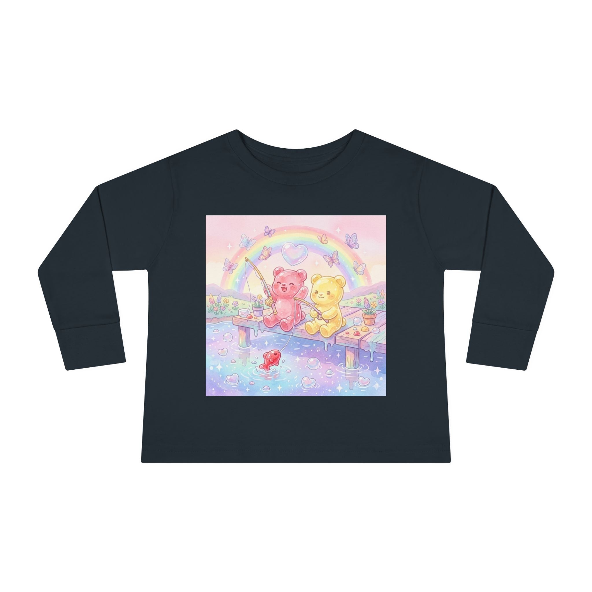 Going Fishing, Oozy Bear Duo Friends- Graphic Long Sleeve Shirt