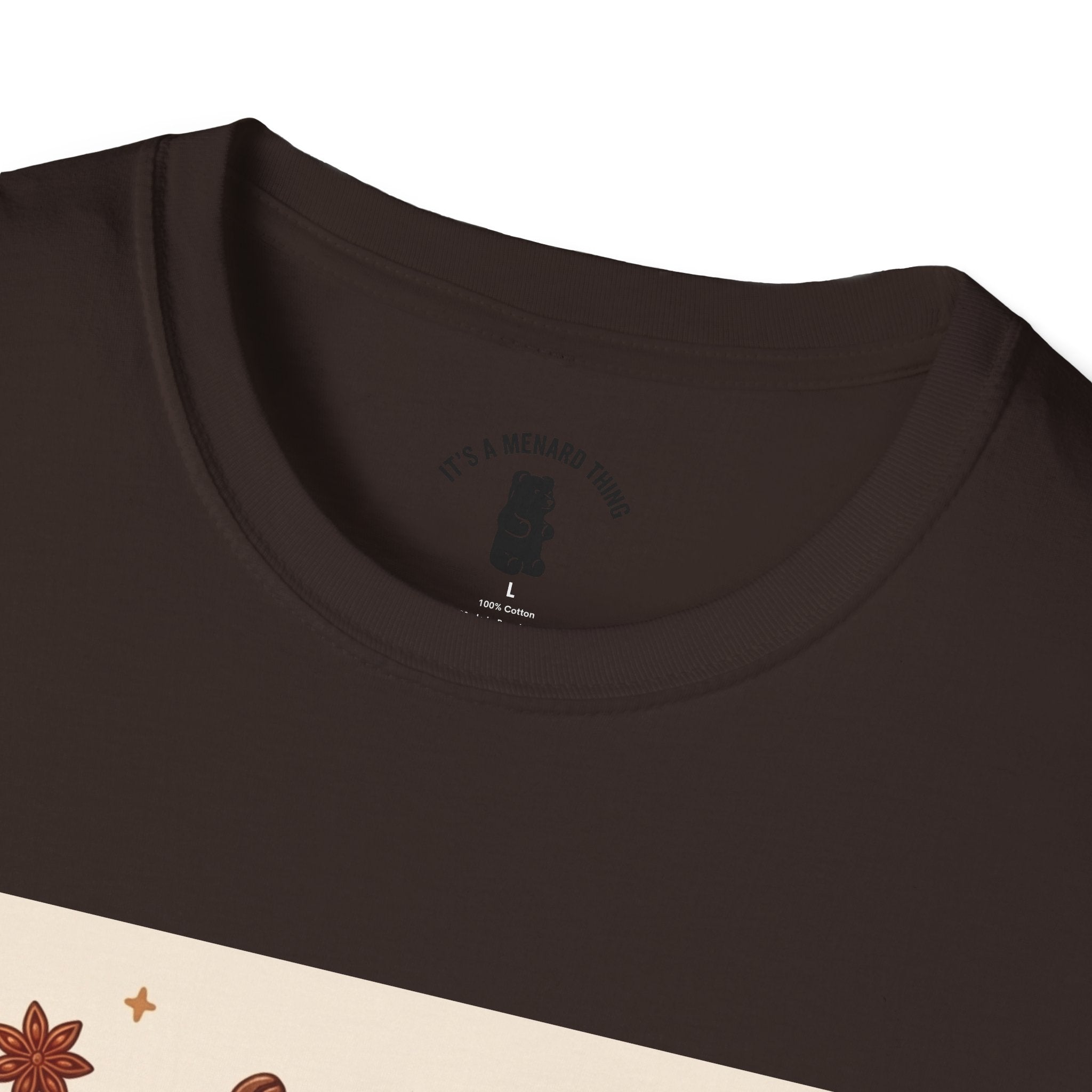 Coffee hot Latte with Chocolate Donuts Gooey Gummy Bear — Cute Dessert Graphic Tee