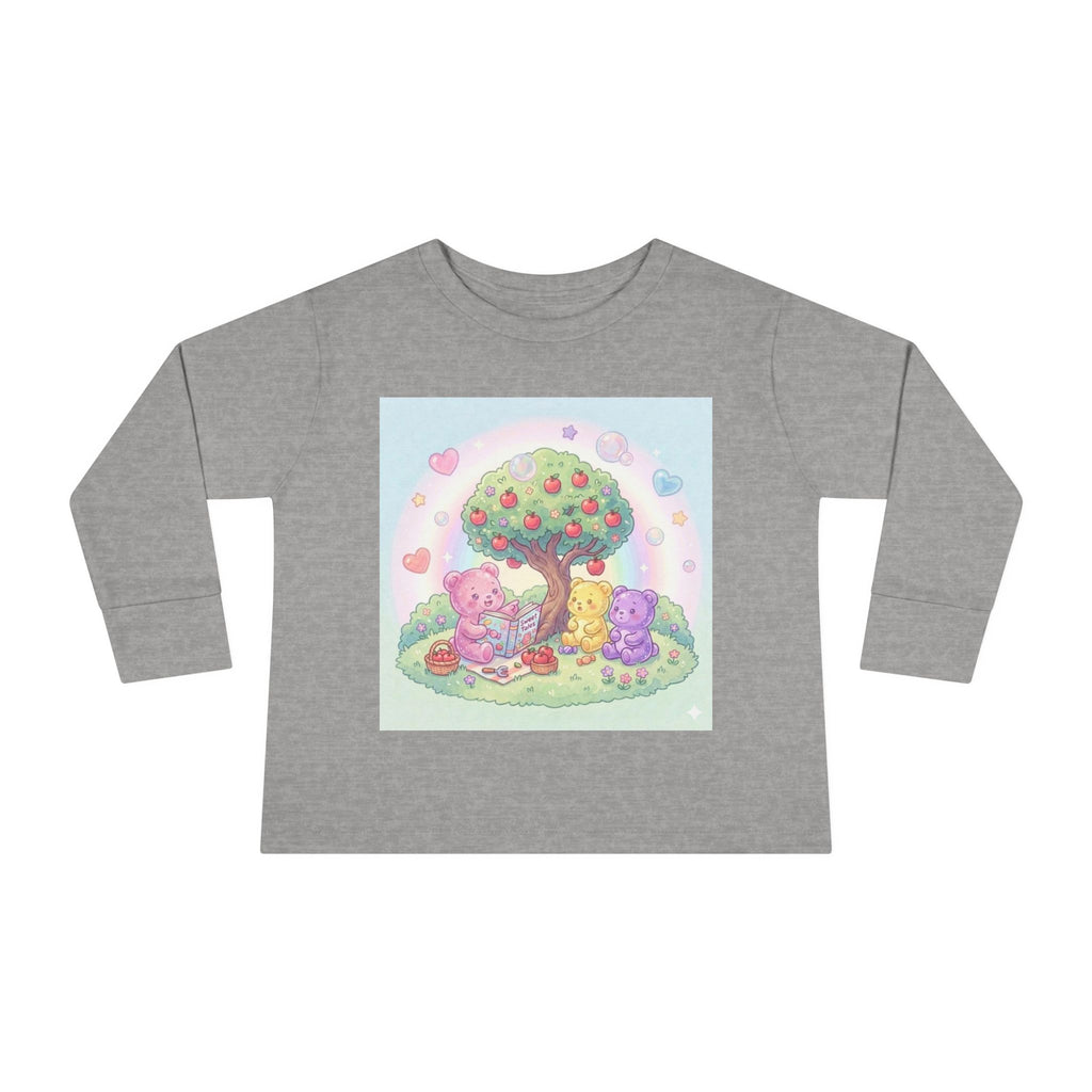 Reading Stories Under the Apple Tree, Oozy Bear Friends- Graphic Long Sleeve Shirt