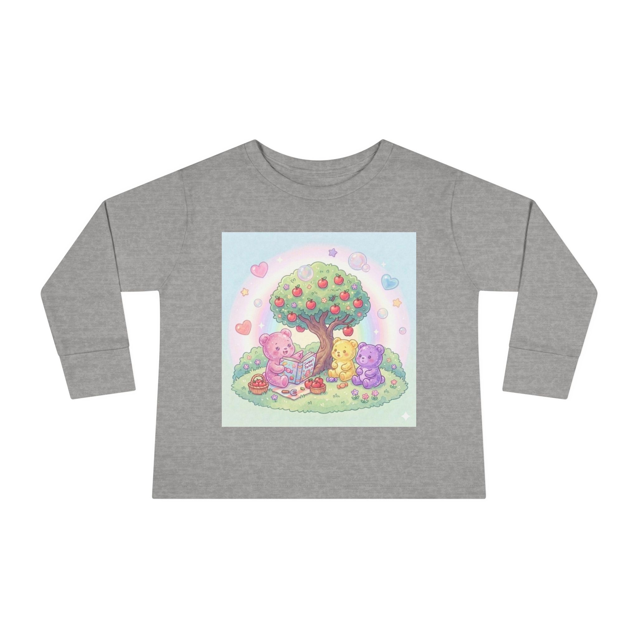 Reading Stories Under the Apple Tree, Oozy Bear Friends- Graphic Long Sleeve Shirt