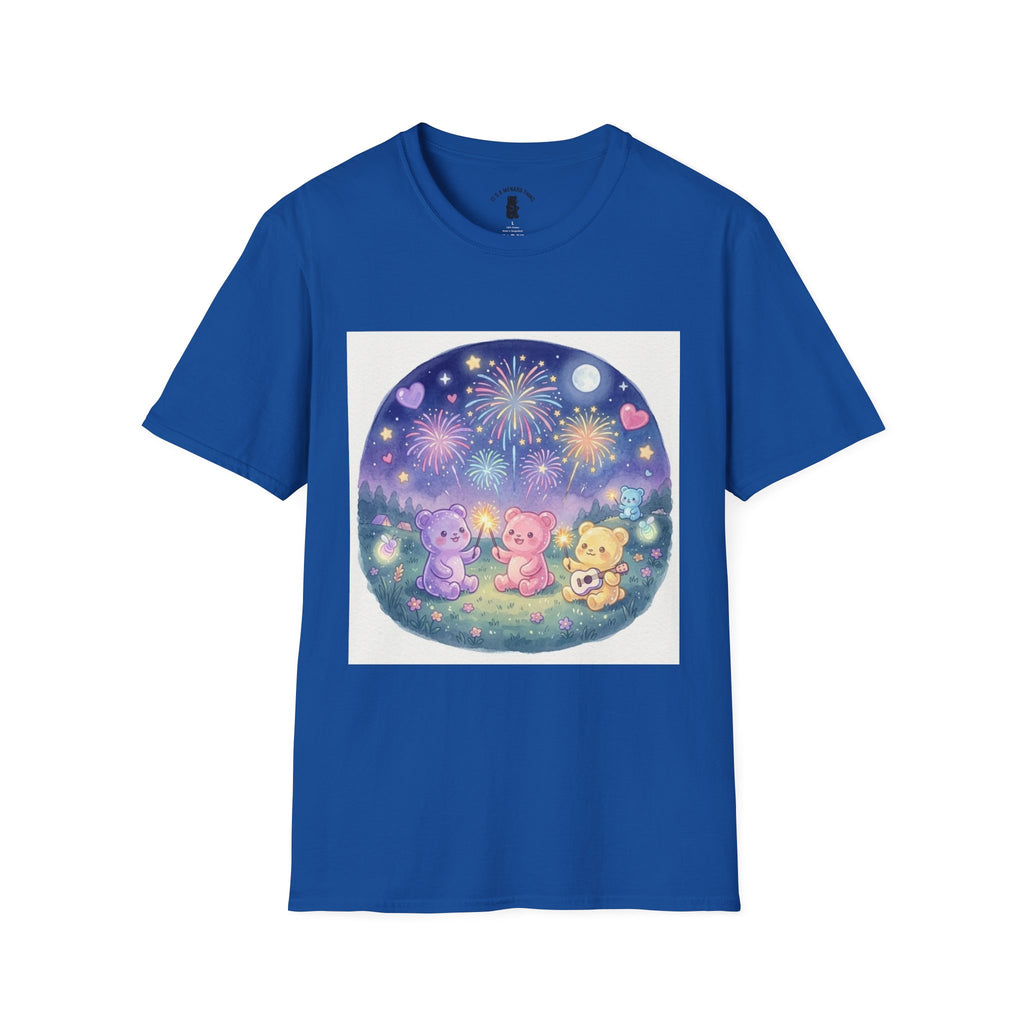 Firework wonder, Gooey Gummy bear Friends- Kawaii Graphic T-Shirt
