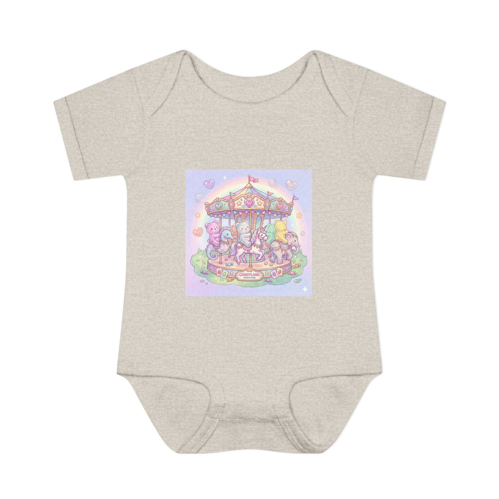 Gooey Gummies Carousel: Pastel Baby Bodysuit