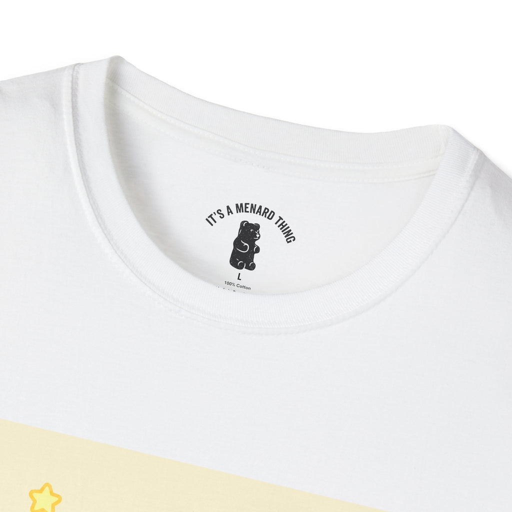 "Good Vibes Only" Yellow Gooey Gummy Bear- Cute Graphic Tee