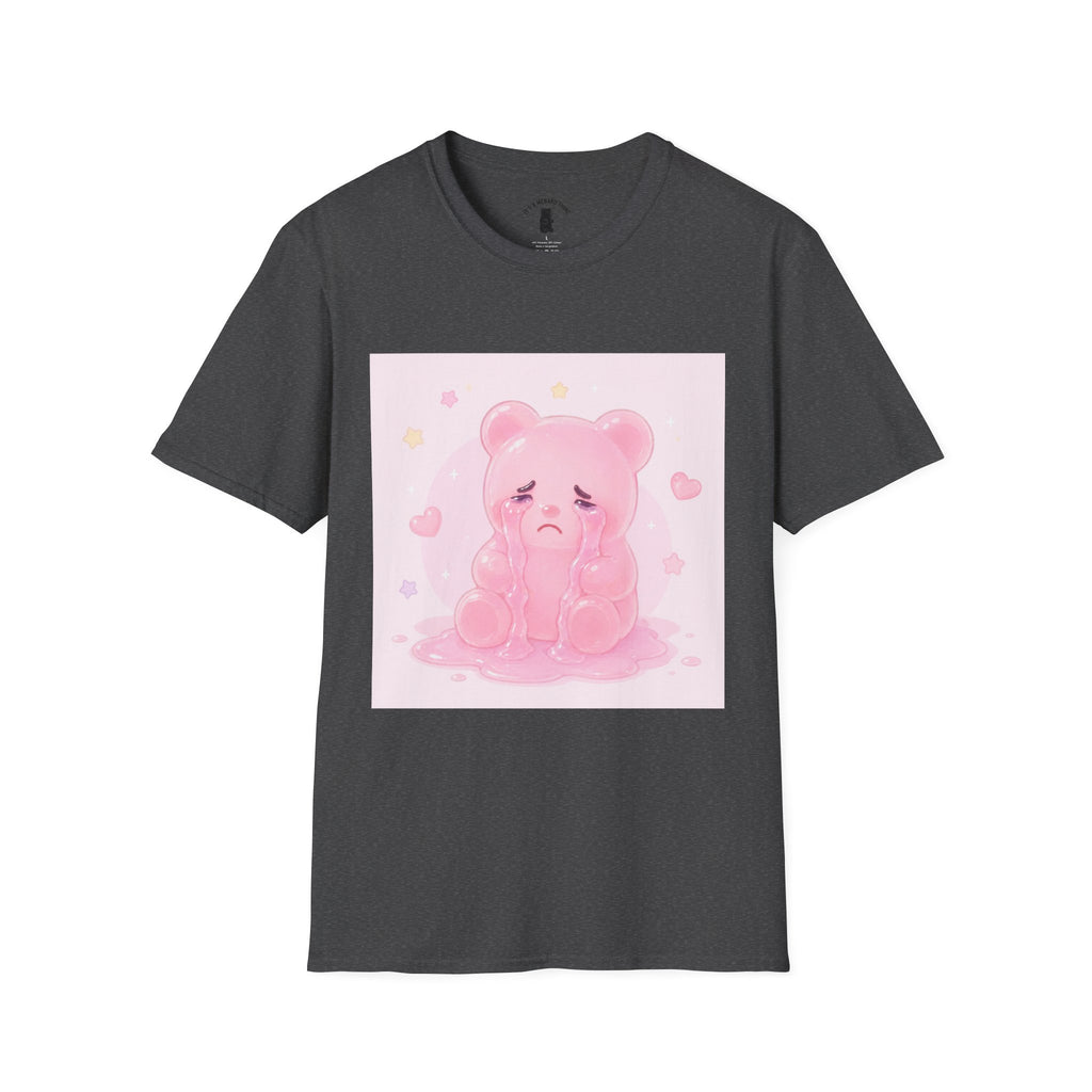Crying Pink Gooey Gummy Bear- Graphic Tee